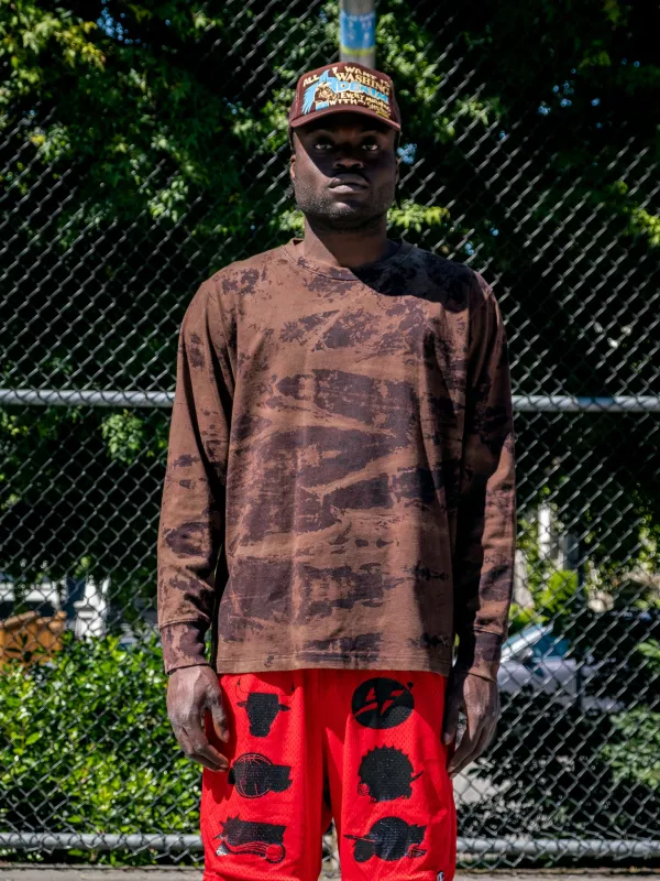 Tie Dye - Standard Fit Long Sleeve Black sold by ADAPTURE