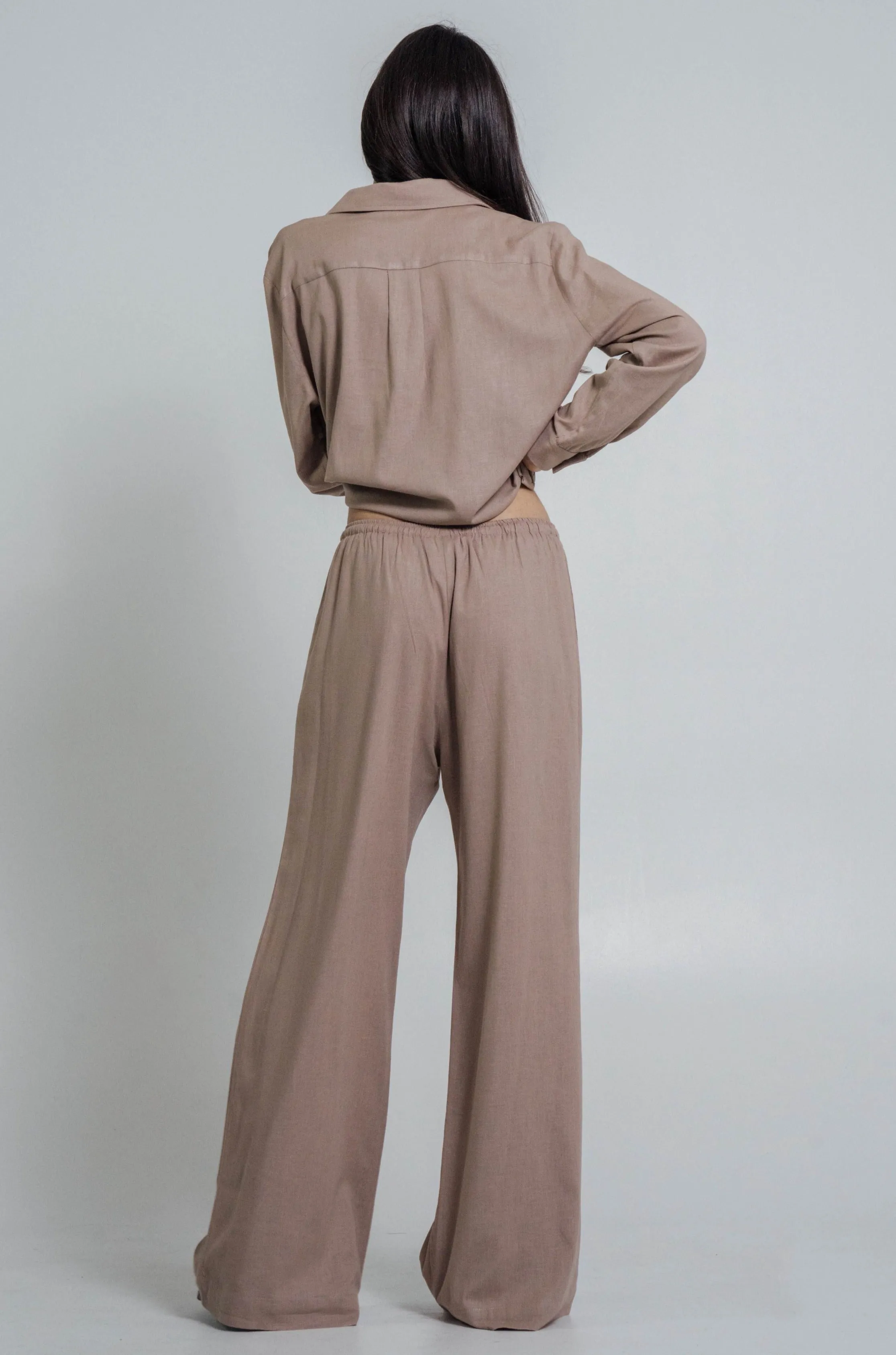 Linen Pants Set Taupe sold by Wildflo Studio product image thumbnail 5
