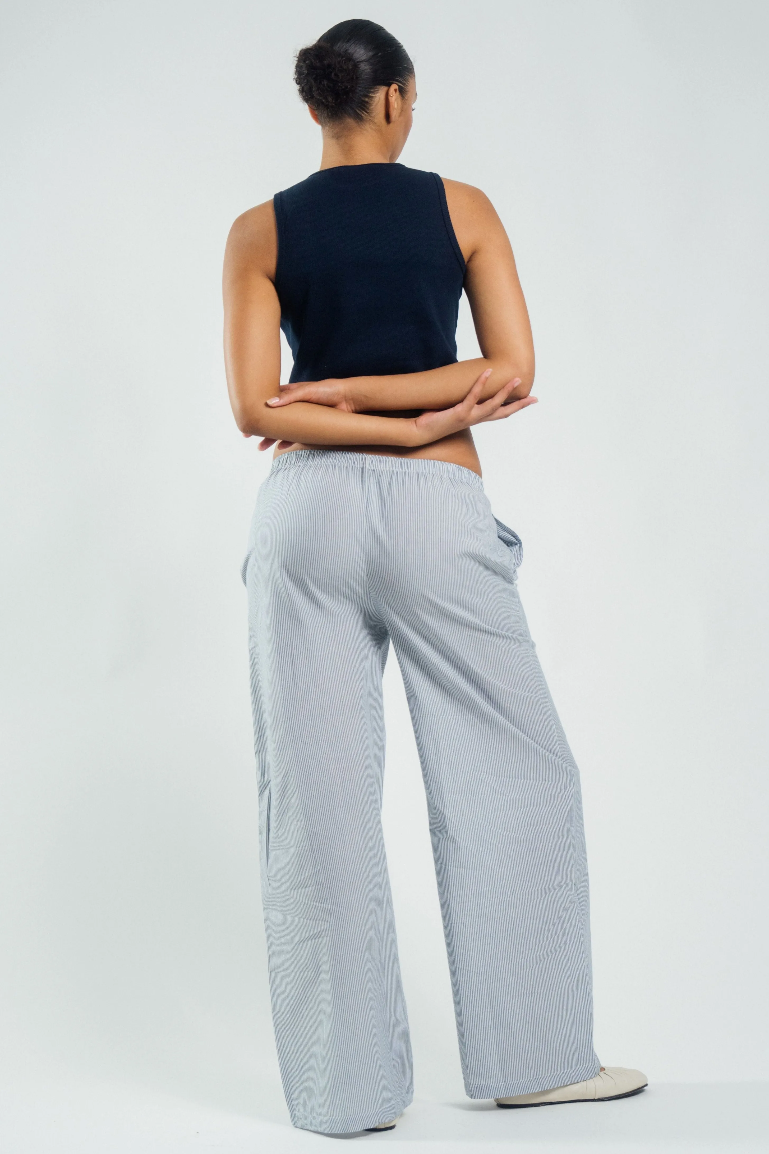 Boxer Pants Ocean Blue Stripe sold by Wildflo Studio product image thumbnail 4