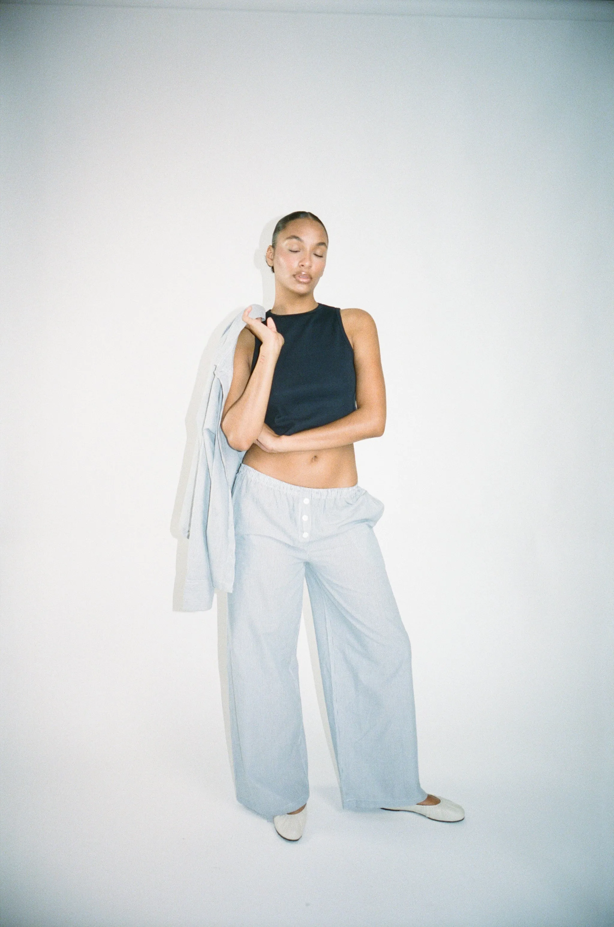 Boxer Pants Ocean Blue Stripe sold by Wildflo Studio product image thumbnail 5