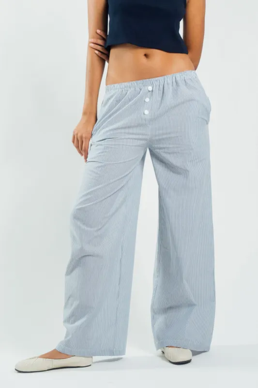 Boxer Pants Ocean Blue Stripe sold by Wildflo Studio