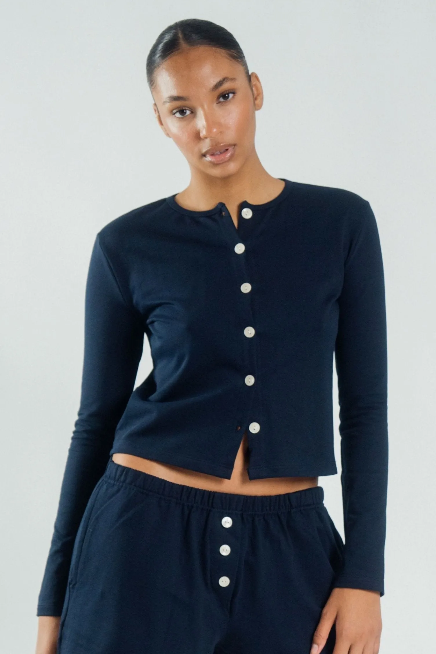 Cardigan Navy Blue sold by Wildflo Studio