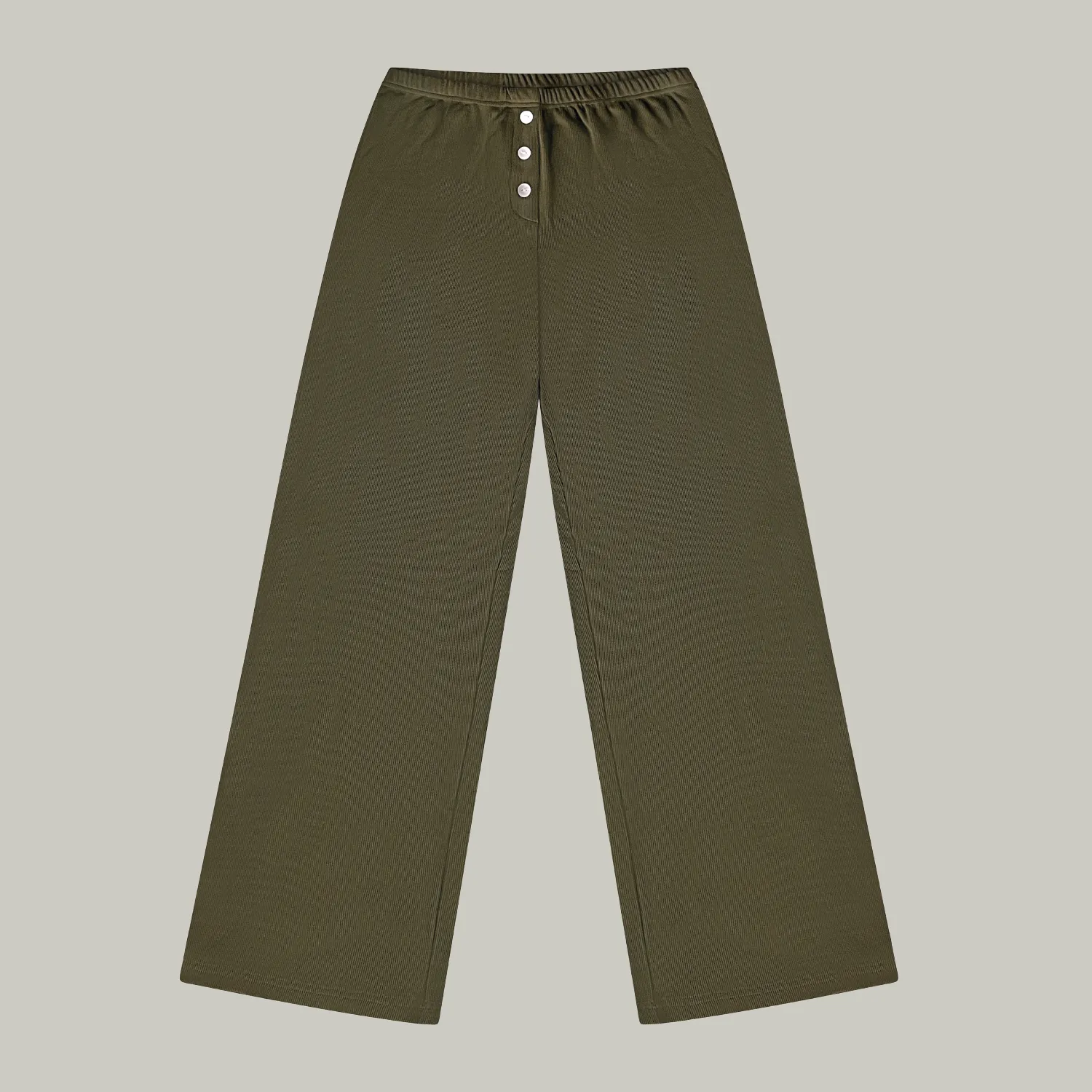Rib Boxer Pants Olive sold by Wildflo Studio
