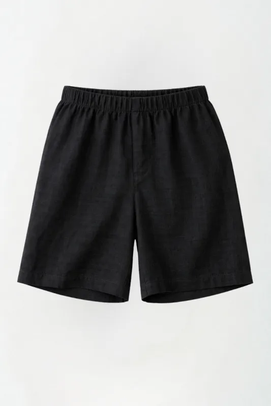 Linen Bermuda Shorts Ink made by Wildflo Studio