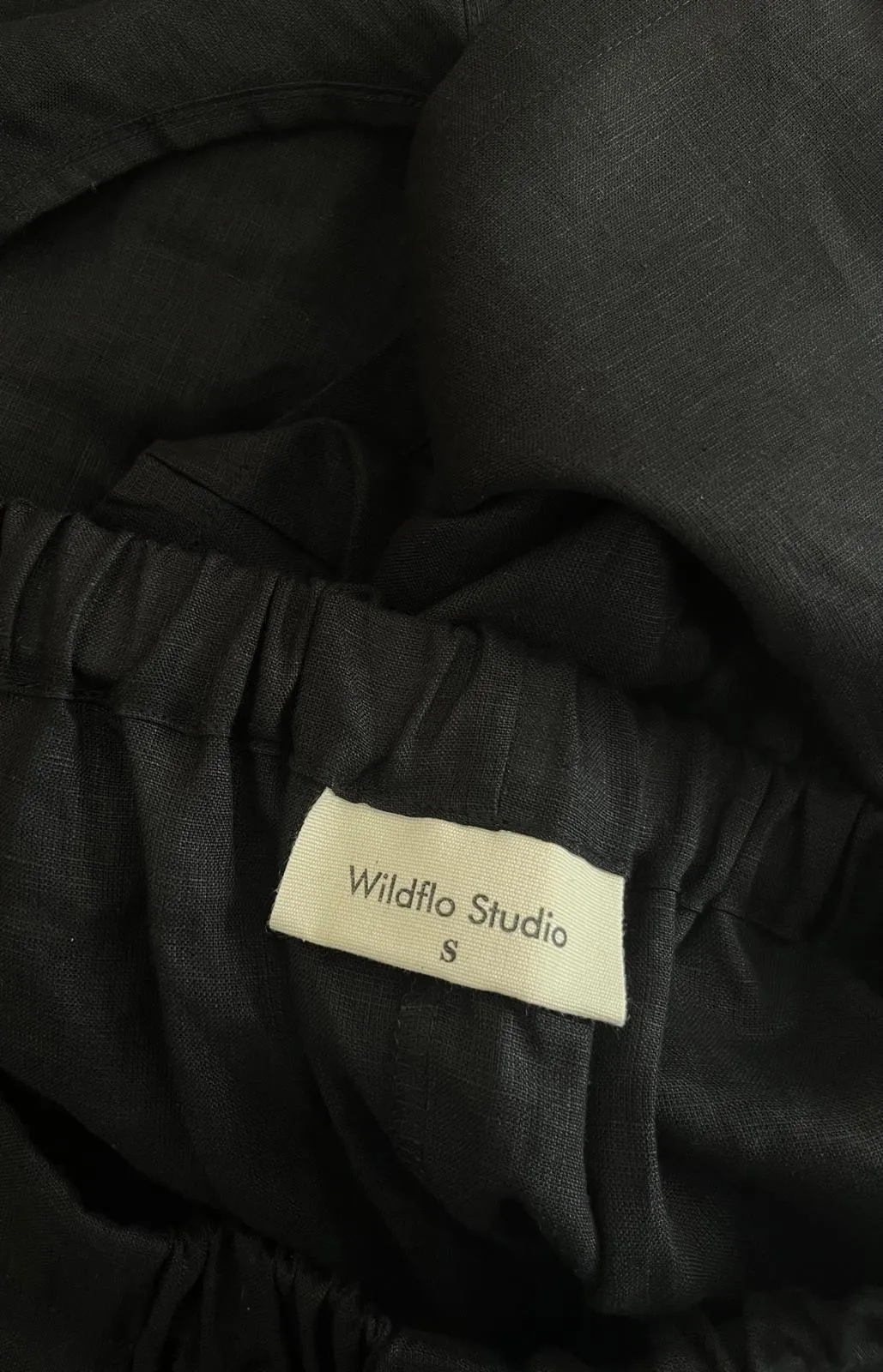 Linen Bermuda Shorts Ink sold by Wildflo Studio product image thumbnail 2