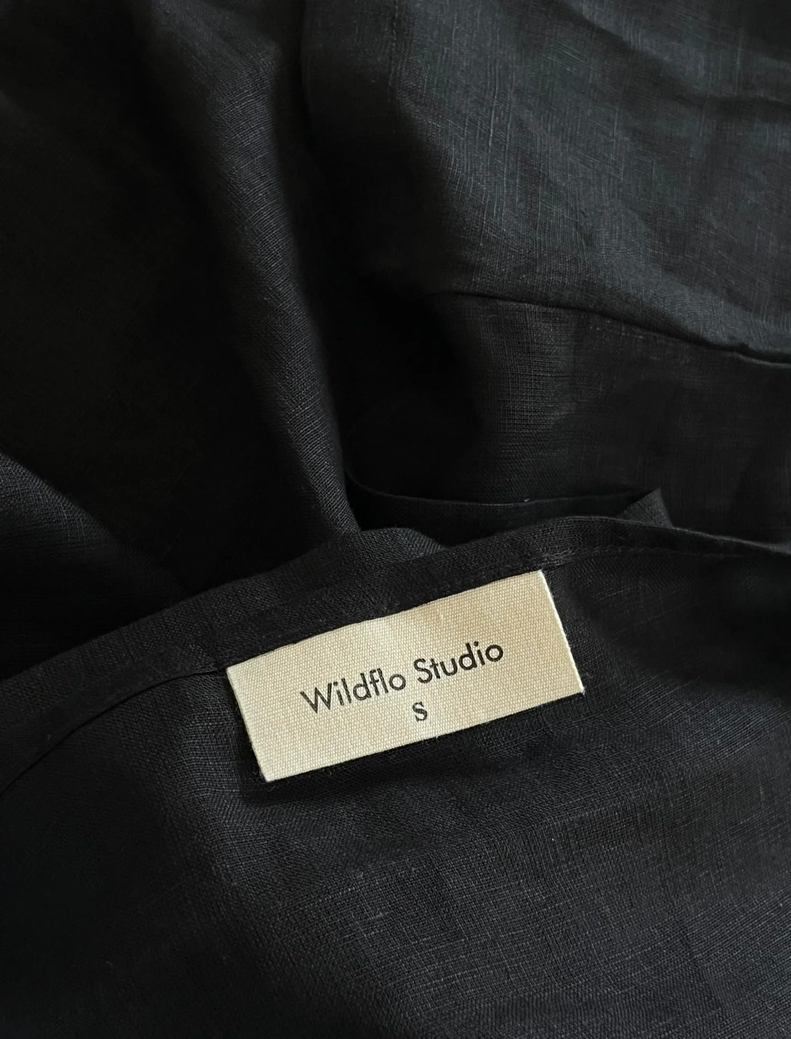 Linen Keyhole Maxi Dress Ink sold by Wildflo Studio product image thumbnail 4