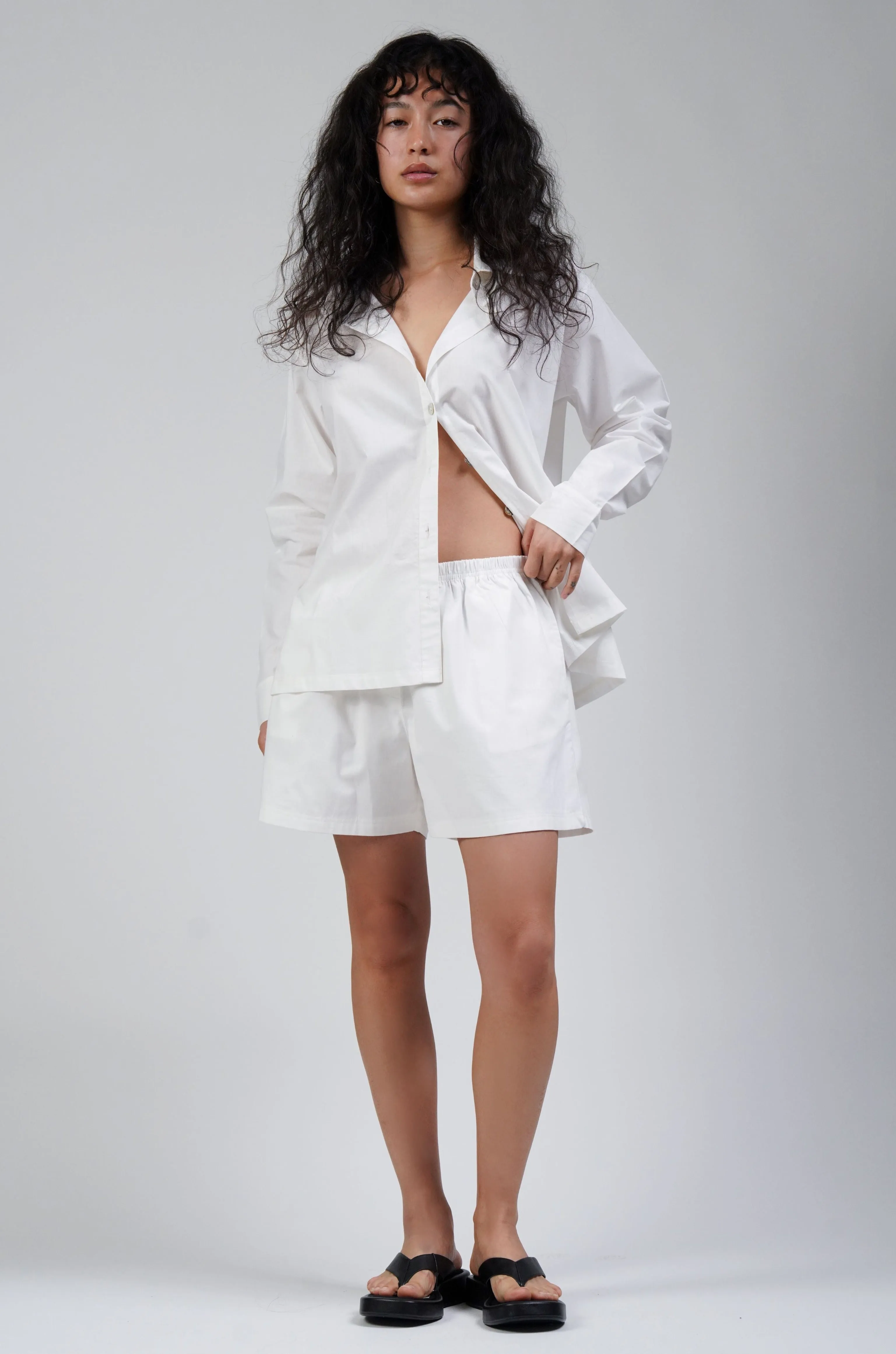 Poplin Shirt White sold by Wildflo Studio product image thumbnail 3