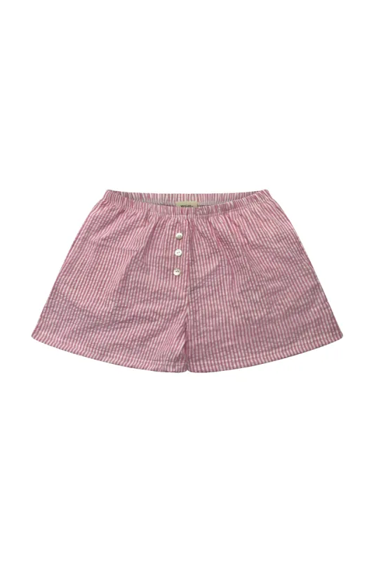 Boxer Shorts Candy Pink Stripe sold by Wildflo Studio