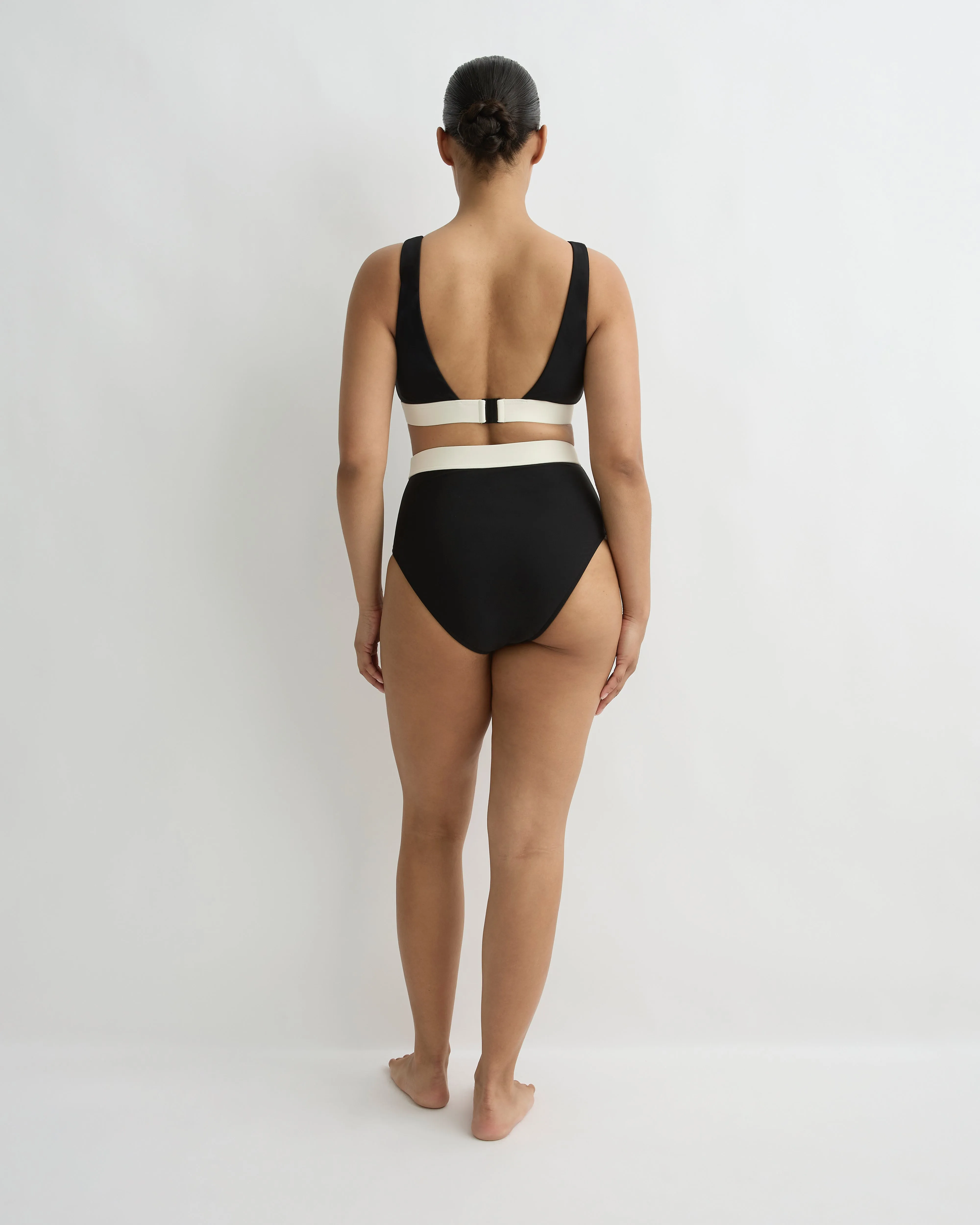 Lina Bikini Bottom - Black & Pearl (Sculpteur®) sold by Bondi Born product image thumbnail 5