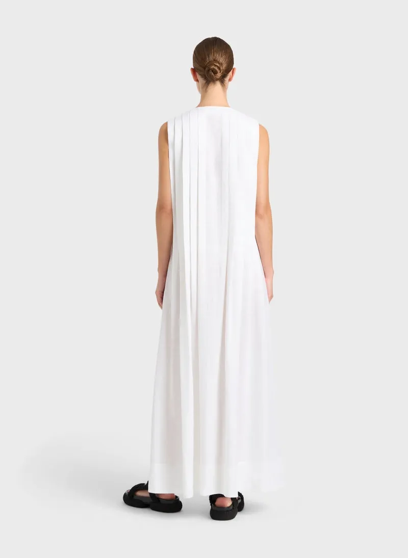 Leiden Pleat Front Maxi Dress - White sold by Bondi Born product image thumbnail 2