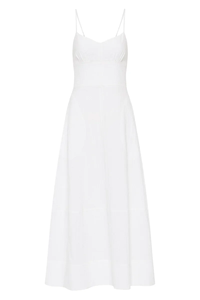 Hastings Organic Cotton Midi Dress - White sold by Bondi Born product image thumbnail 4