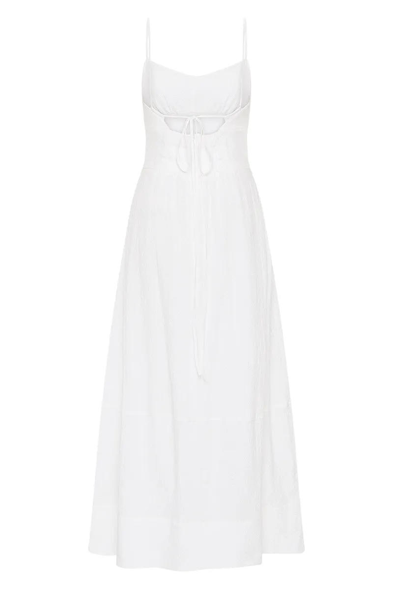 Hastings Organic Cotton Midi Dress - White sold by Bondi Born product image thumbnail 5