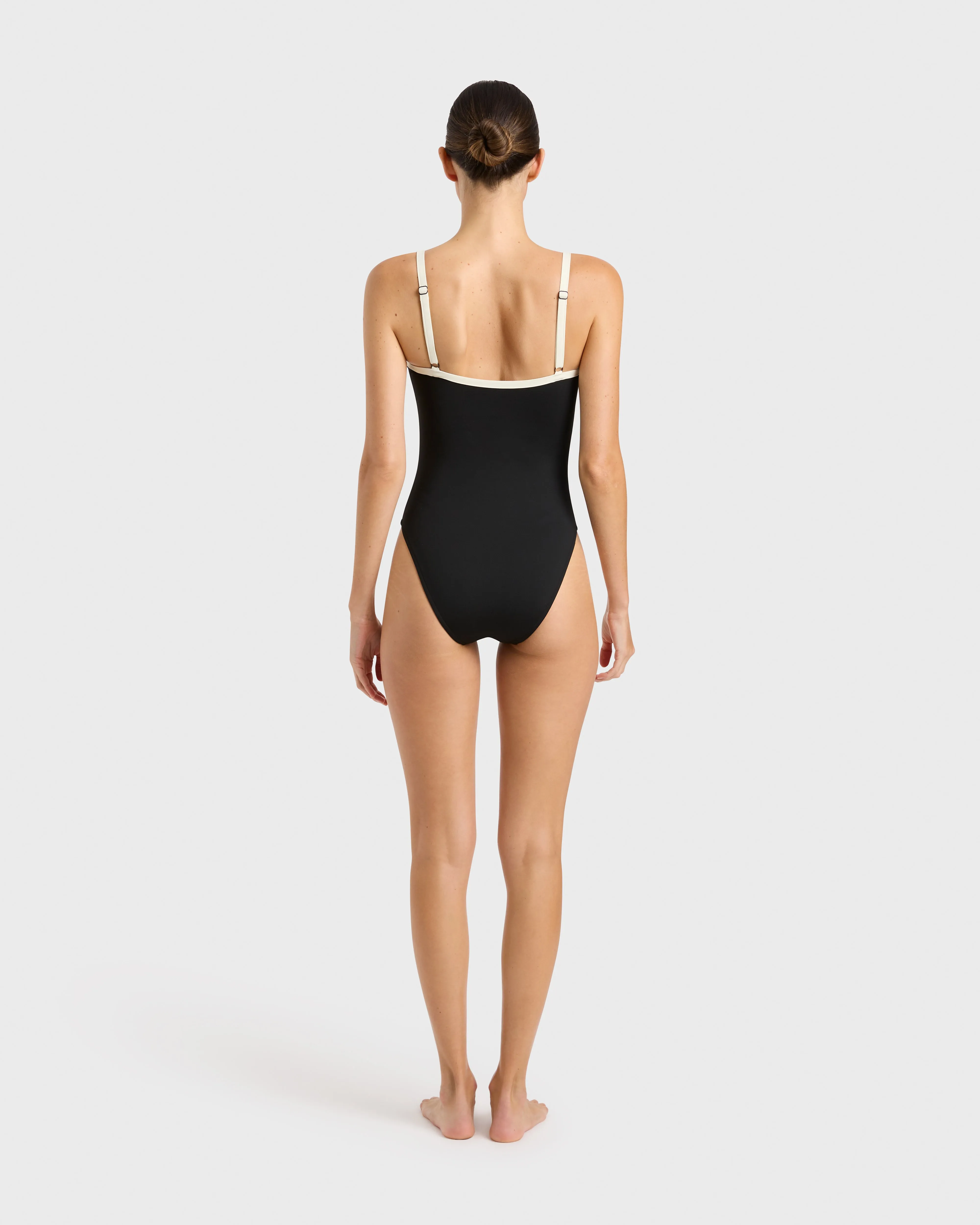 Harlow One Piece - Black & Porcelain (Embodee™) sold by Bondi Born product image thumbnail 3