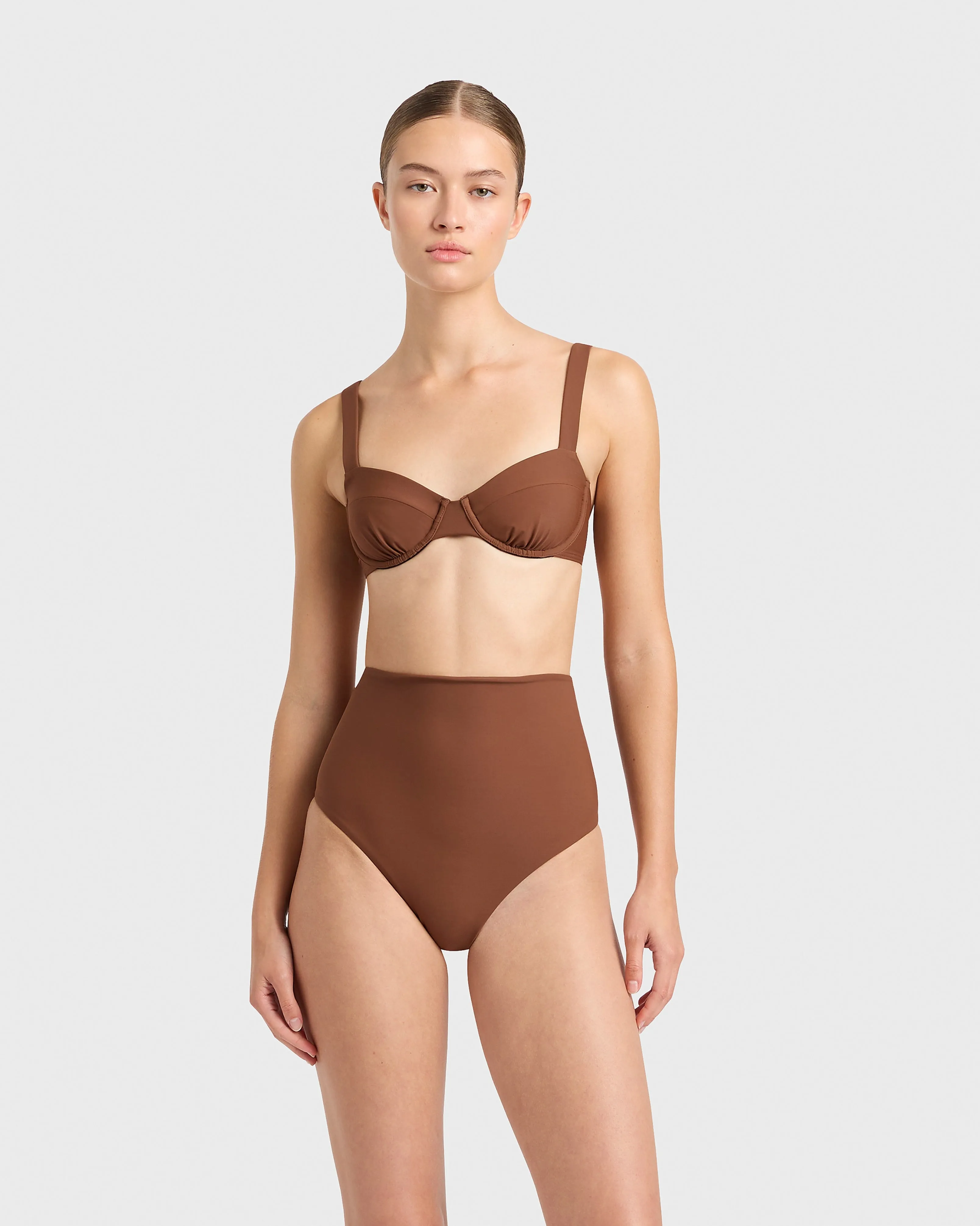 Faith Bikini Bottom - Cocoa (Sculpteur®) sold by Bondi Born