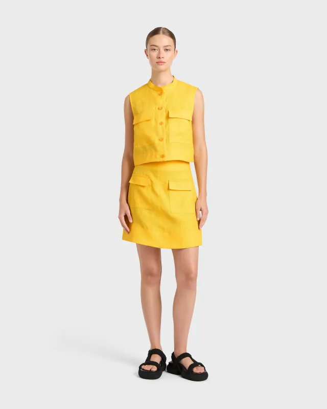 Delphi Utility Top - Daffodil sold by Bondi Born