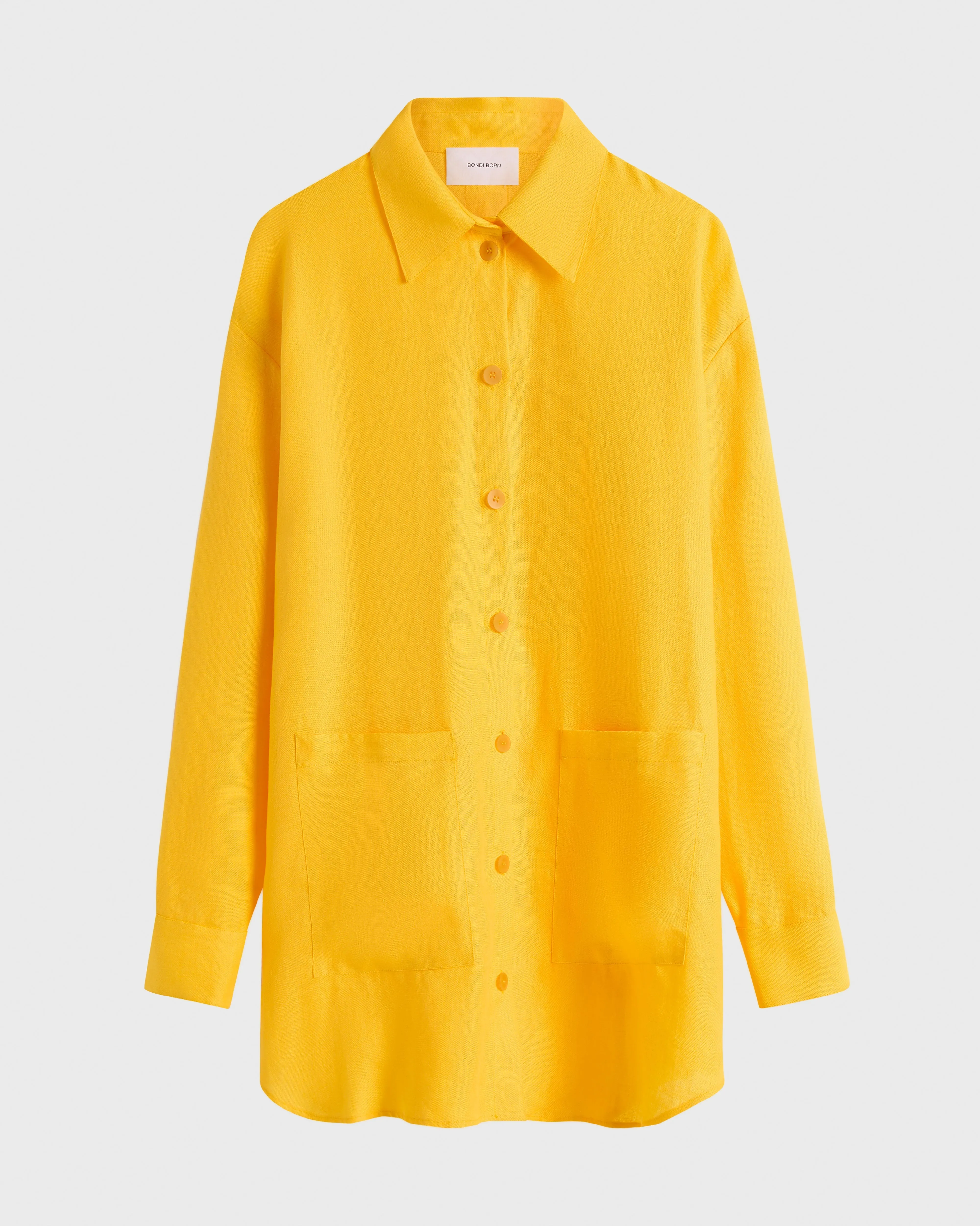 Delphi Oversize Shirt Dress - Daffodil sold by Bondi Born product image thumbnail 4