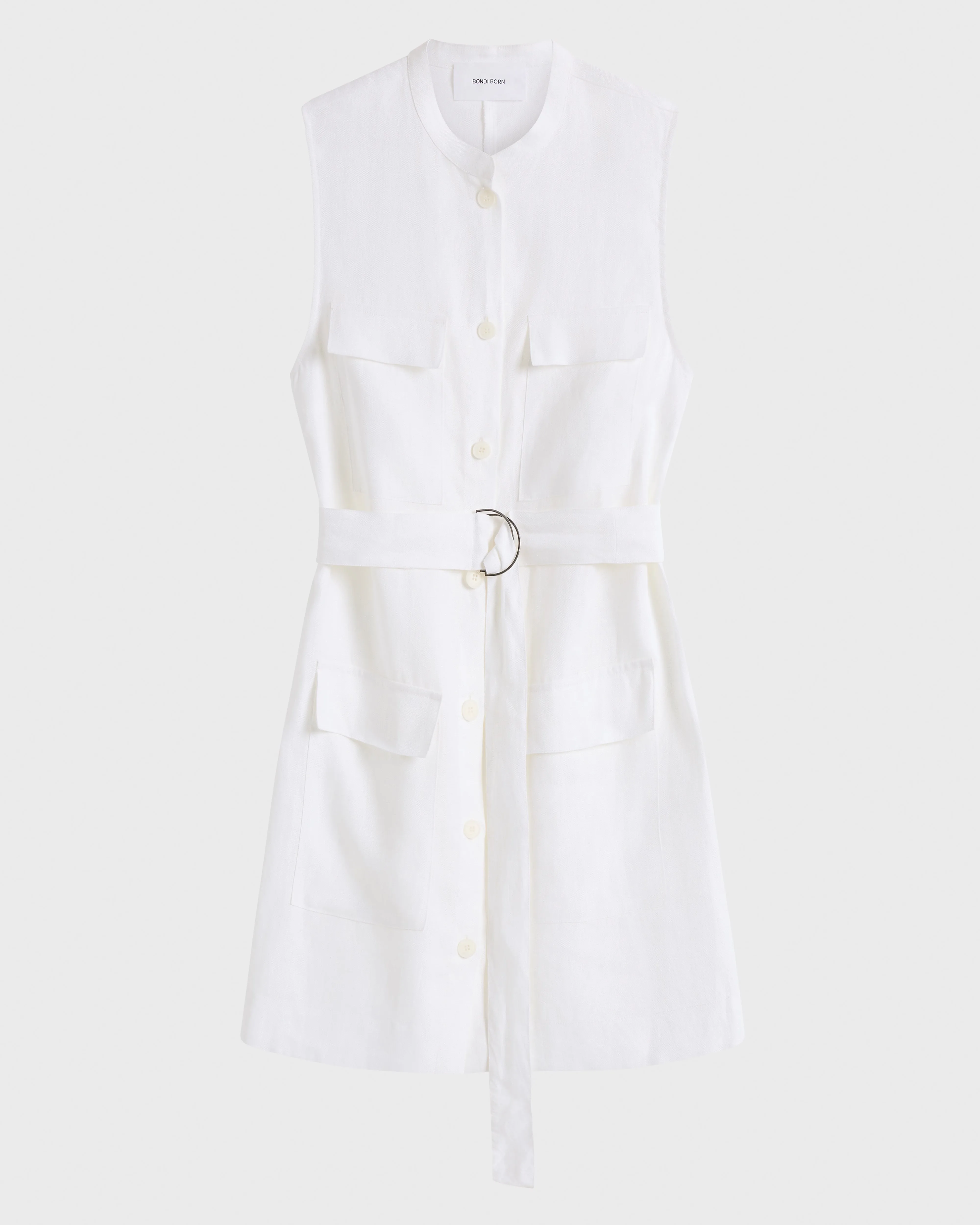 Delphi Utility Dress - White sold by Bondi Born product image thumbnail 3