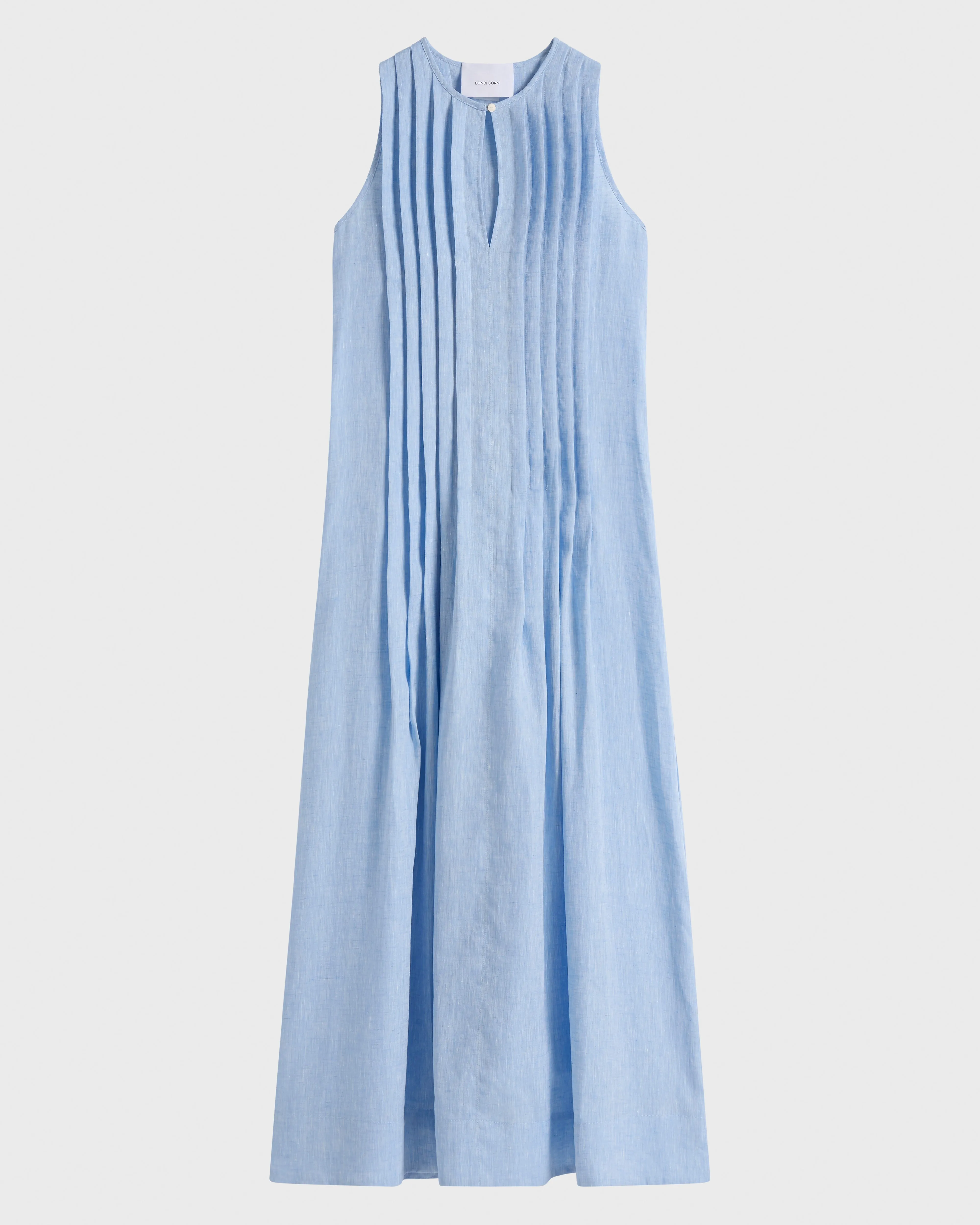 Leiden Pleat Front Maxi Dress - Sky sold by Bondi Born product image thumbnail 3