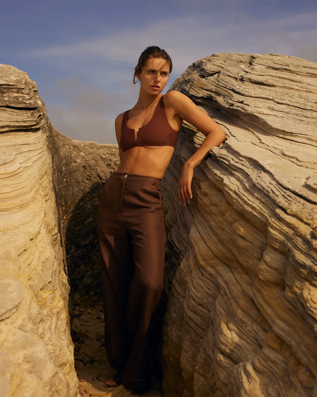 Verona Bikini Top - Cocoa (Sculpteur®) sold by Bondi Born product image thumbnail 5