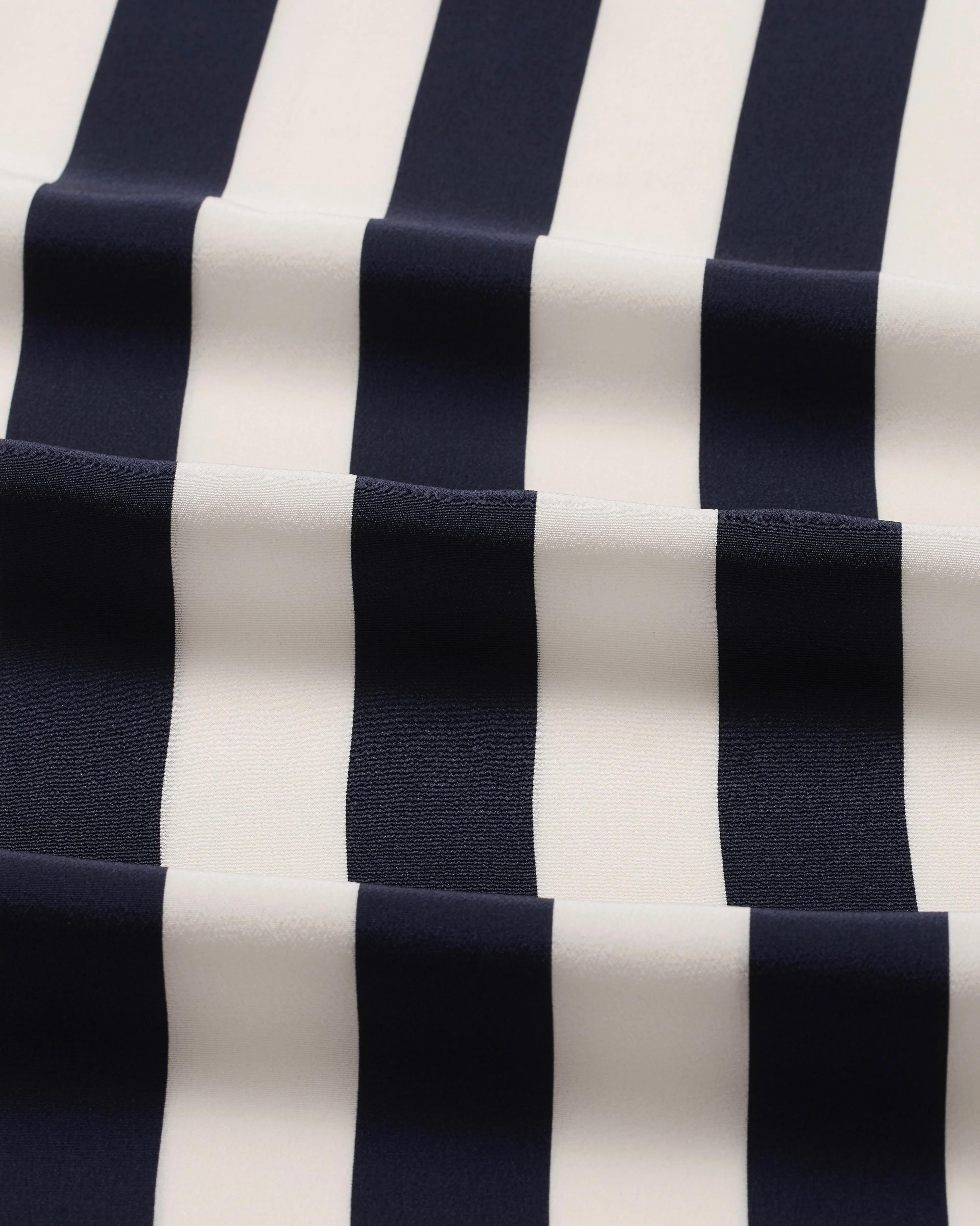 Orta Silk Long Sleeve Blouse - Navy Stripe sold by Bondi Born product image thumbnail 4