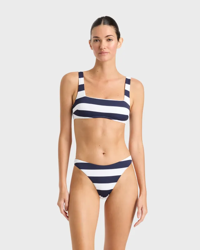 Aria Bikini Top - Navy Stripe (Embodee™) sold by Bondi Born