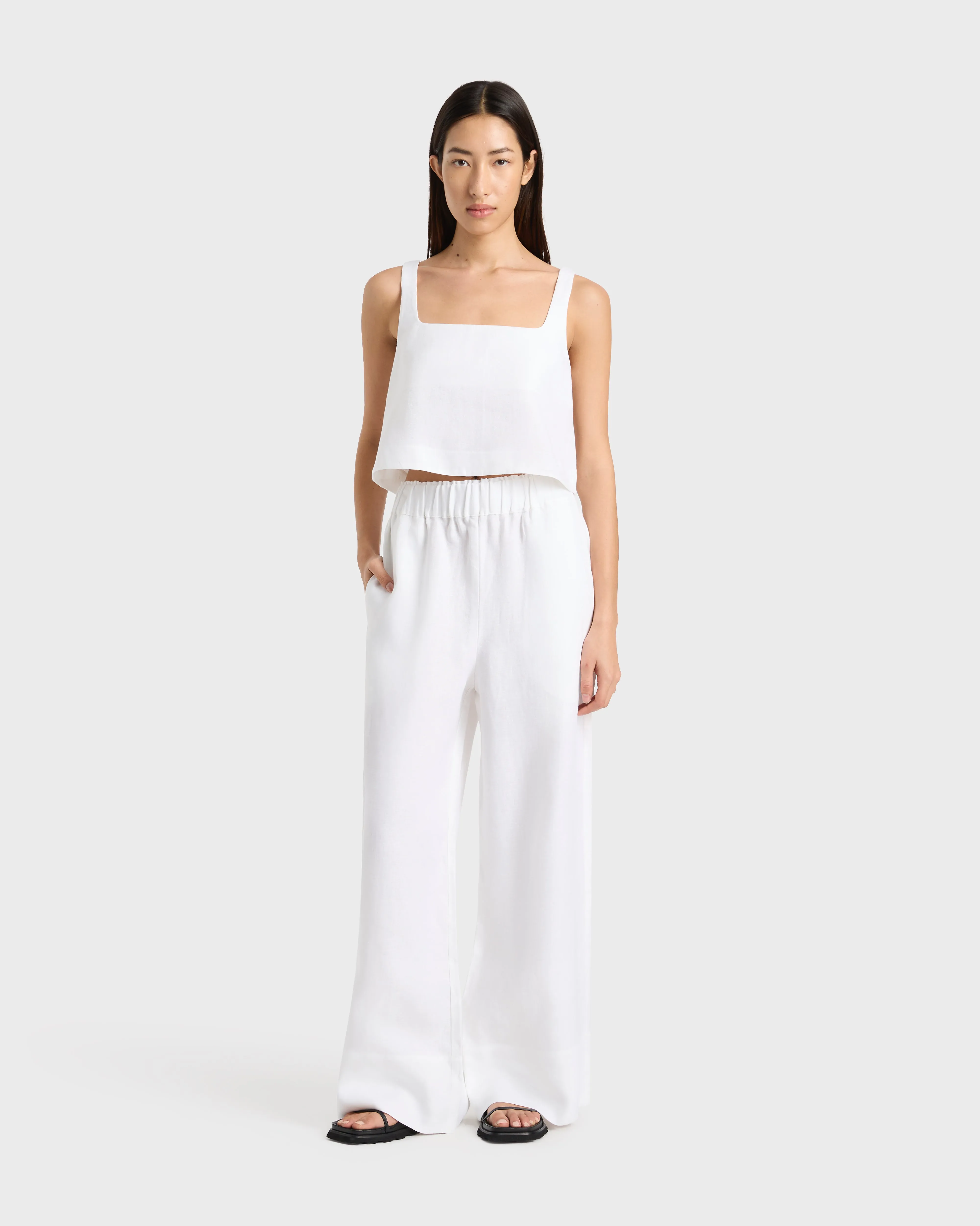Delphi Cropped Top - White sold by Bondi Born