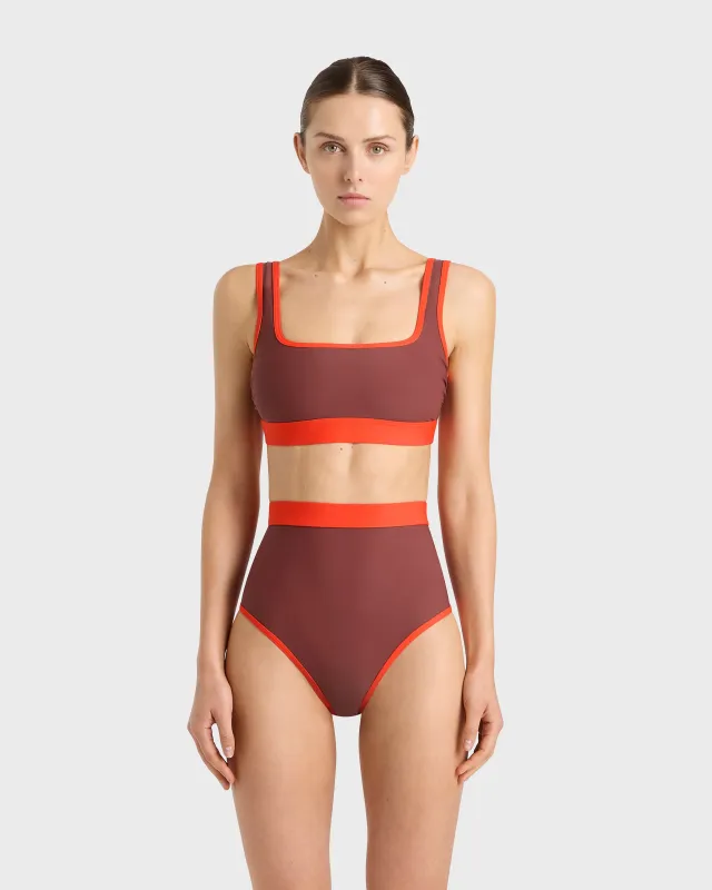 Hayden Bikini Top - Ruby (Sculpteur®) sold by Bondi Born