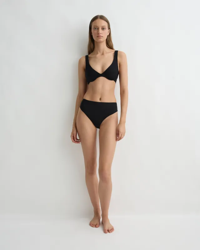 Fern Bikini Bottom - Black (Sculpteur®) sold by Bondi Born