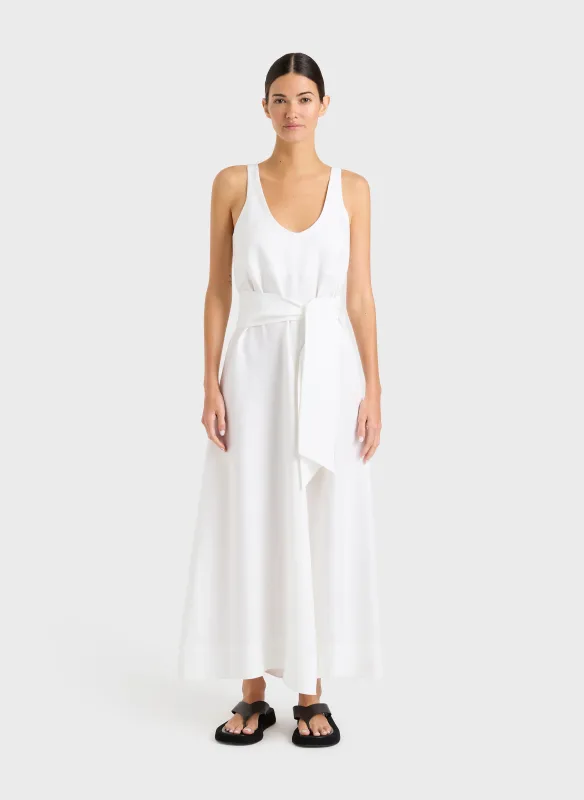 Delphi Scoop Neck Maxi Dress - White sold by Bondi Born