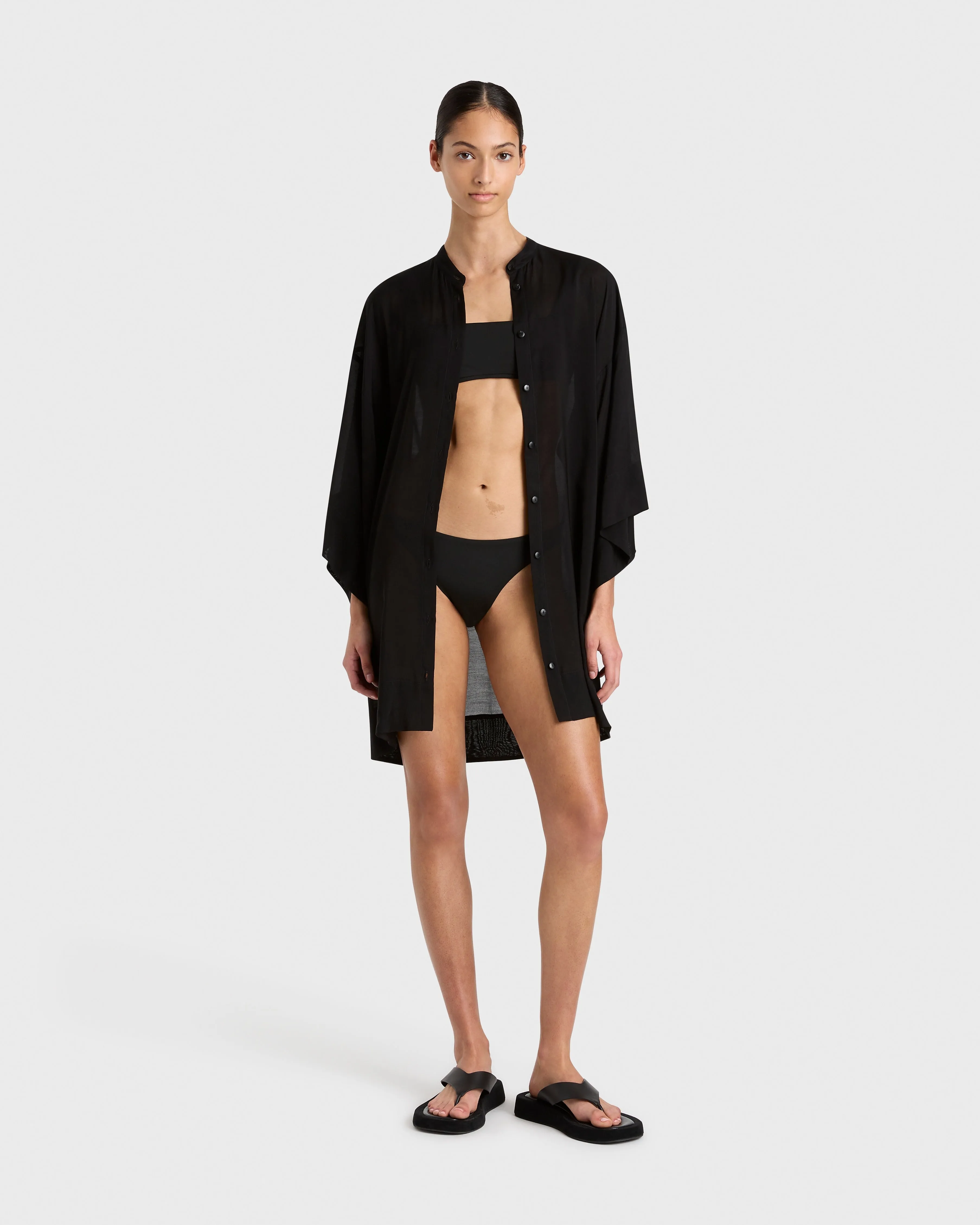 Cremona Mini Kimono Coverup - Black sold by Bondi Born product image thumbnail 2