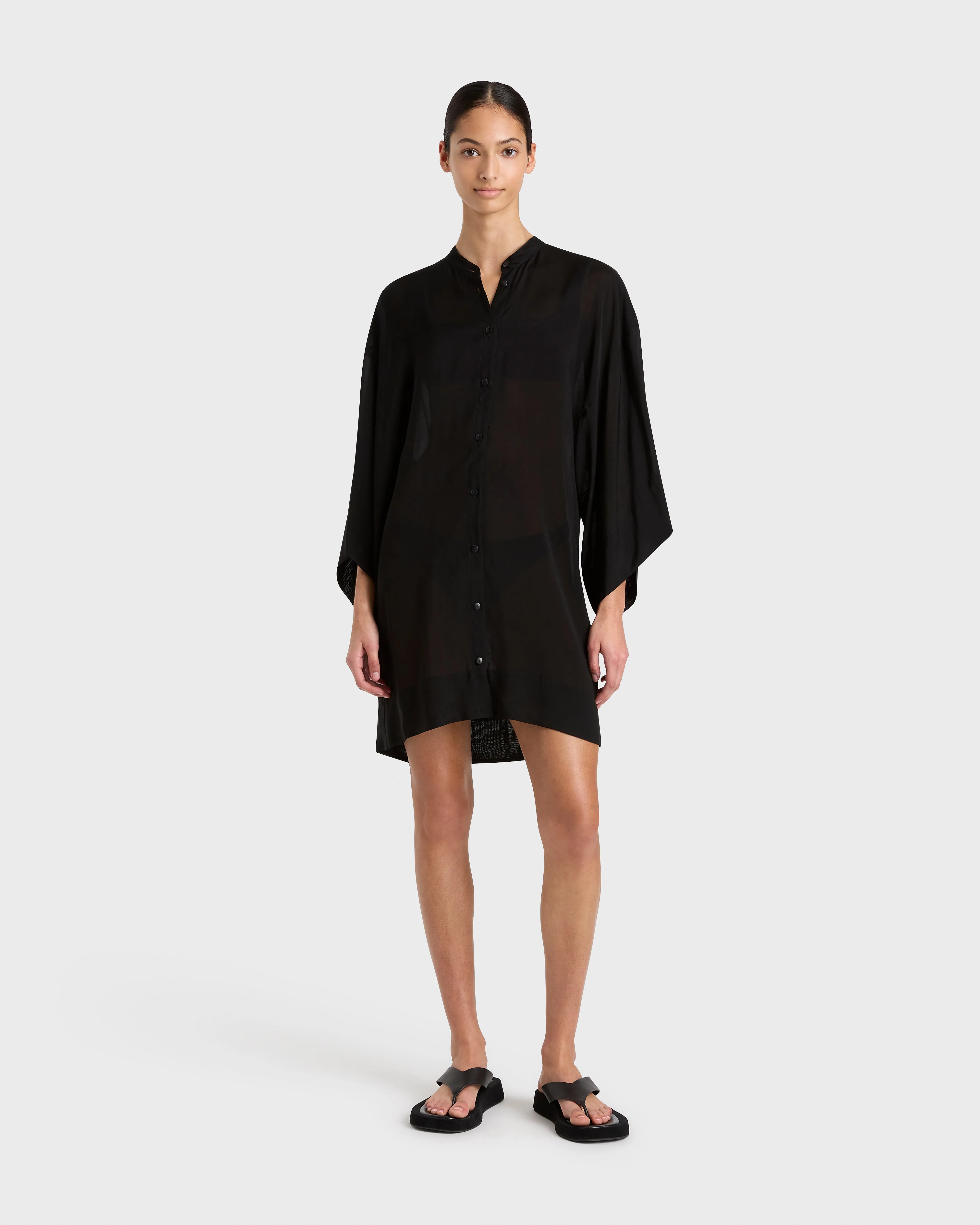 Cremona Mini Kimono Coverup - Black sold by Bondi Born