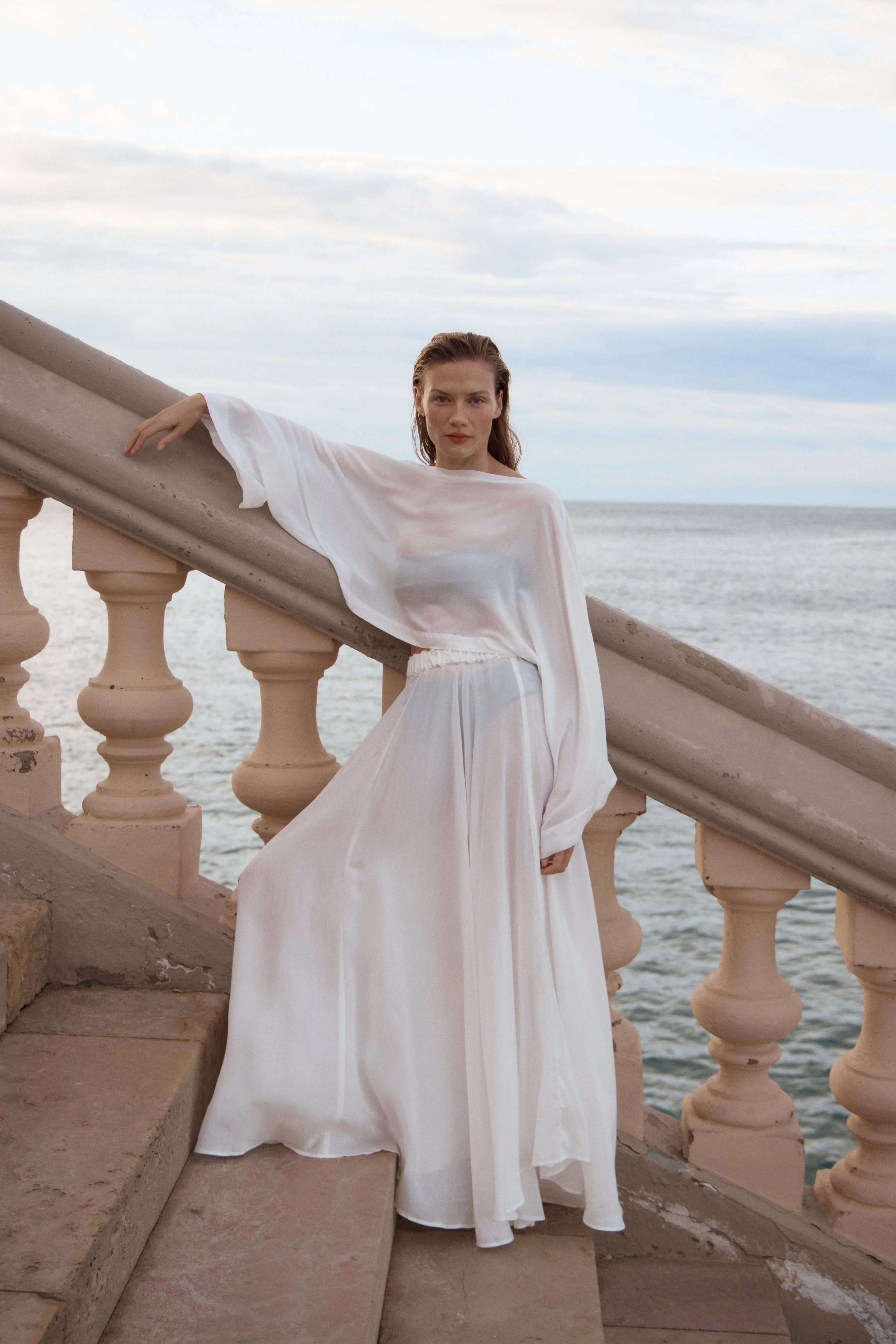 Cremona Kimono Top - White sold by Bondi Born product image thumbnail 5