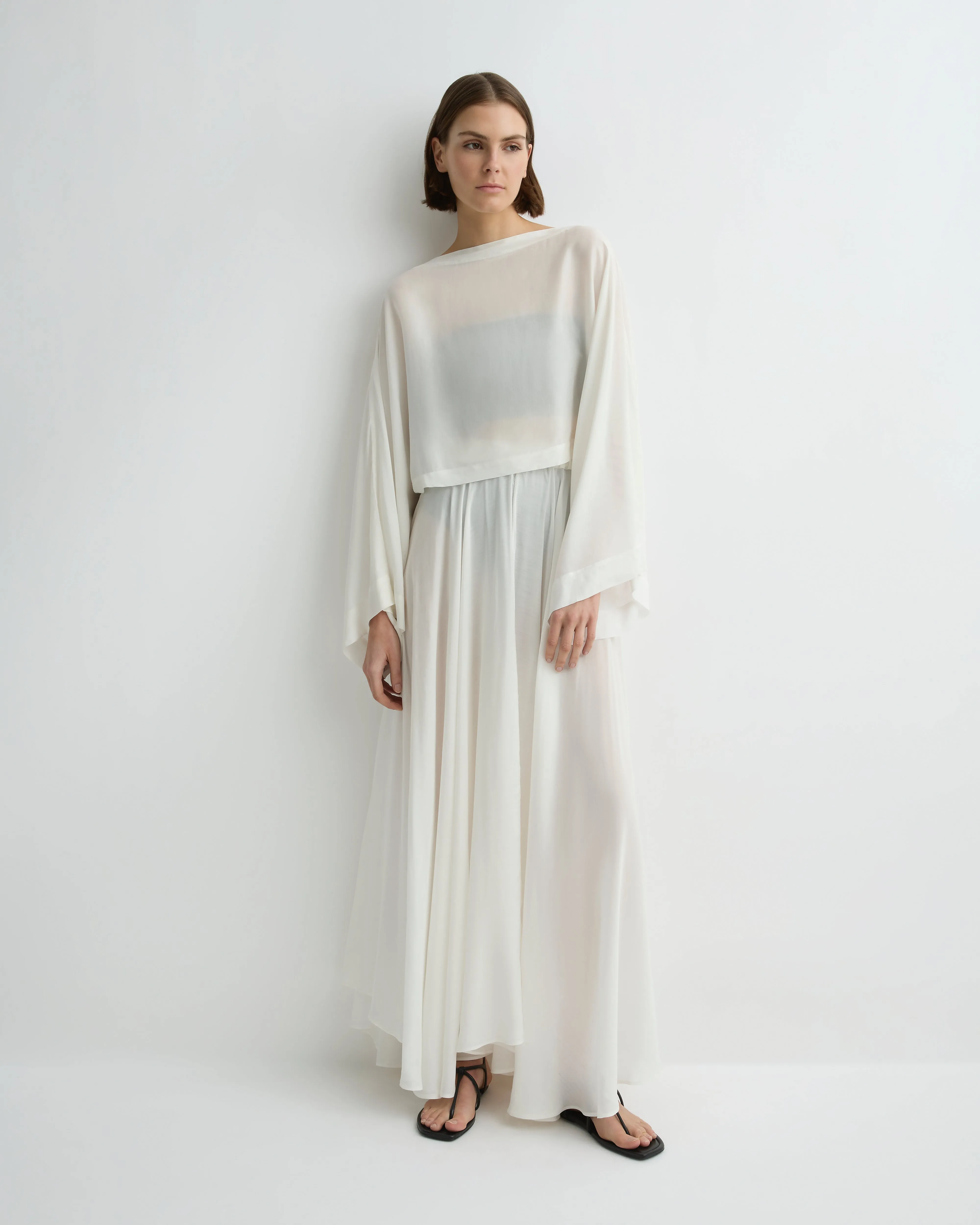 Cremona Kimono Top - White sold by Bondi Born product image thumbnail 2