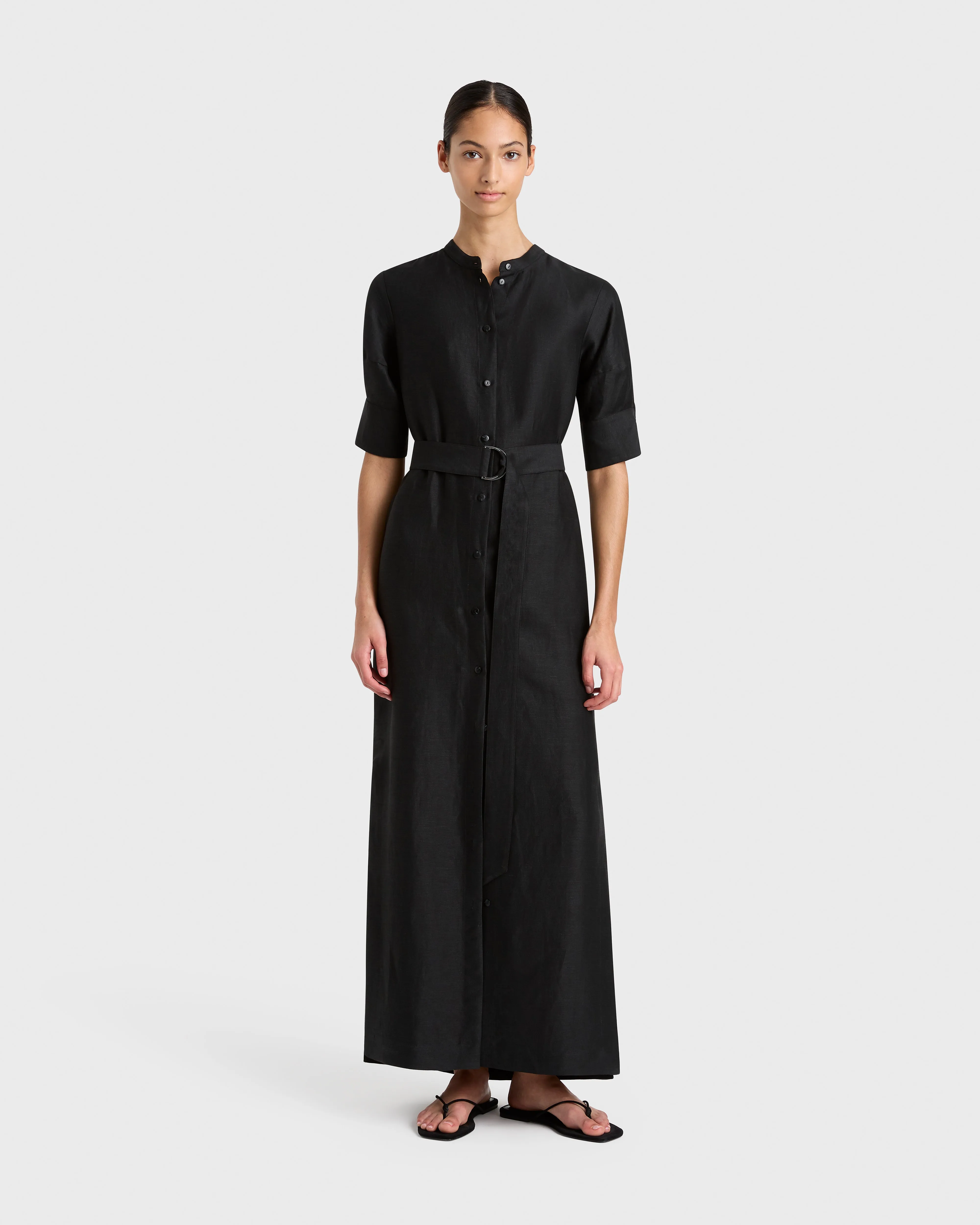 Bormio Shirtdress - Black sold by Bondi Born