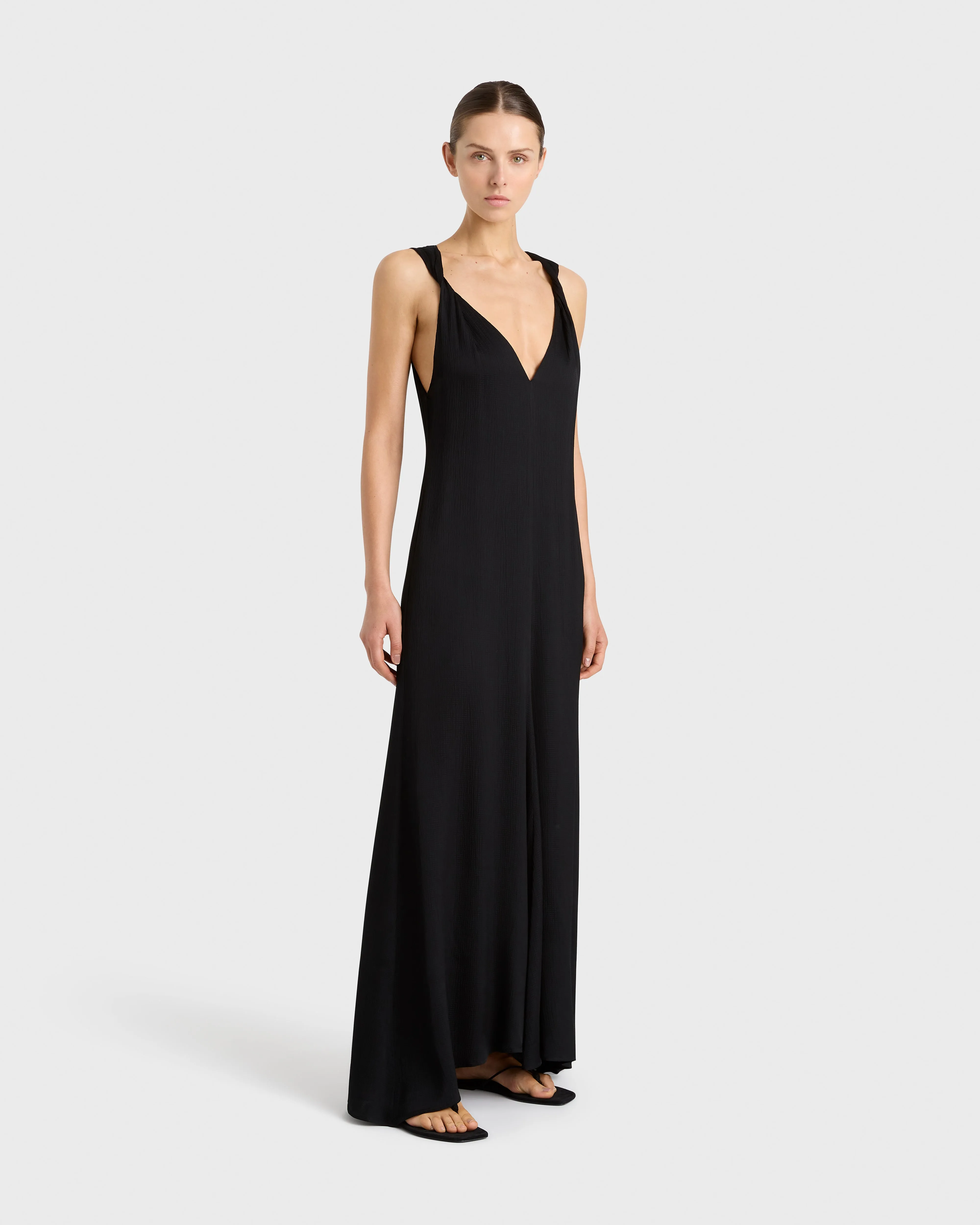 Ardea Twist Shoulder Maxi Dress - Black sold by Bondi Born product image thumbnail 2