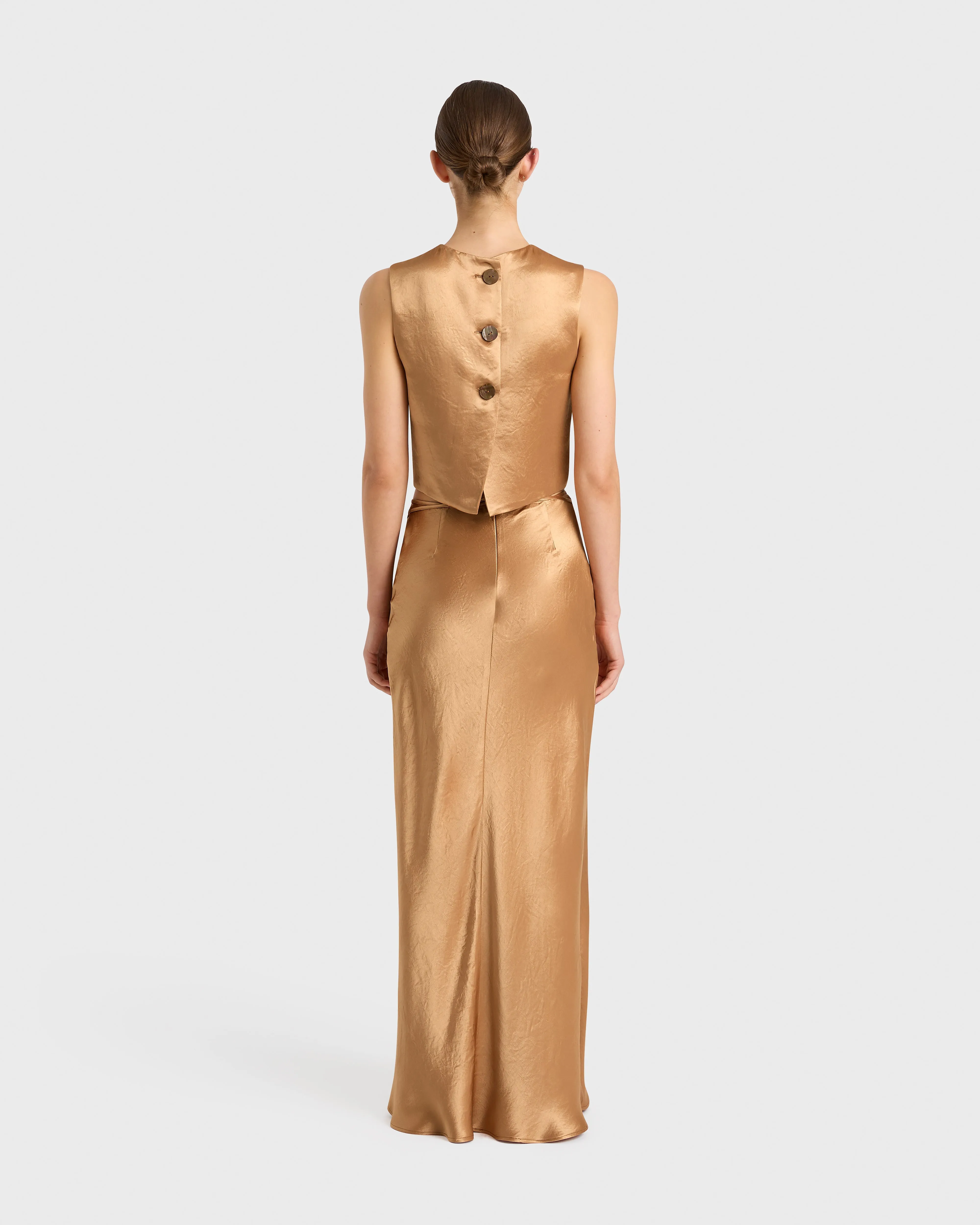 Kobe Button Back Bodice - Honey sold by Bondi Born product image thumbnail 2