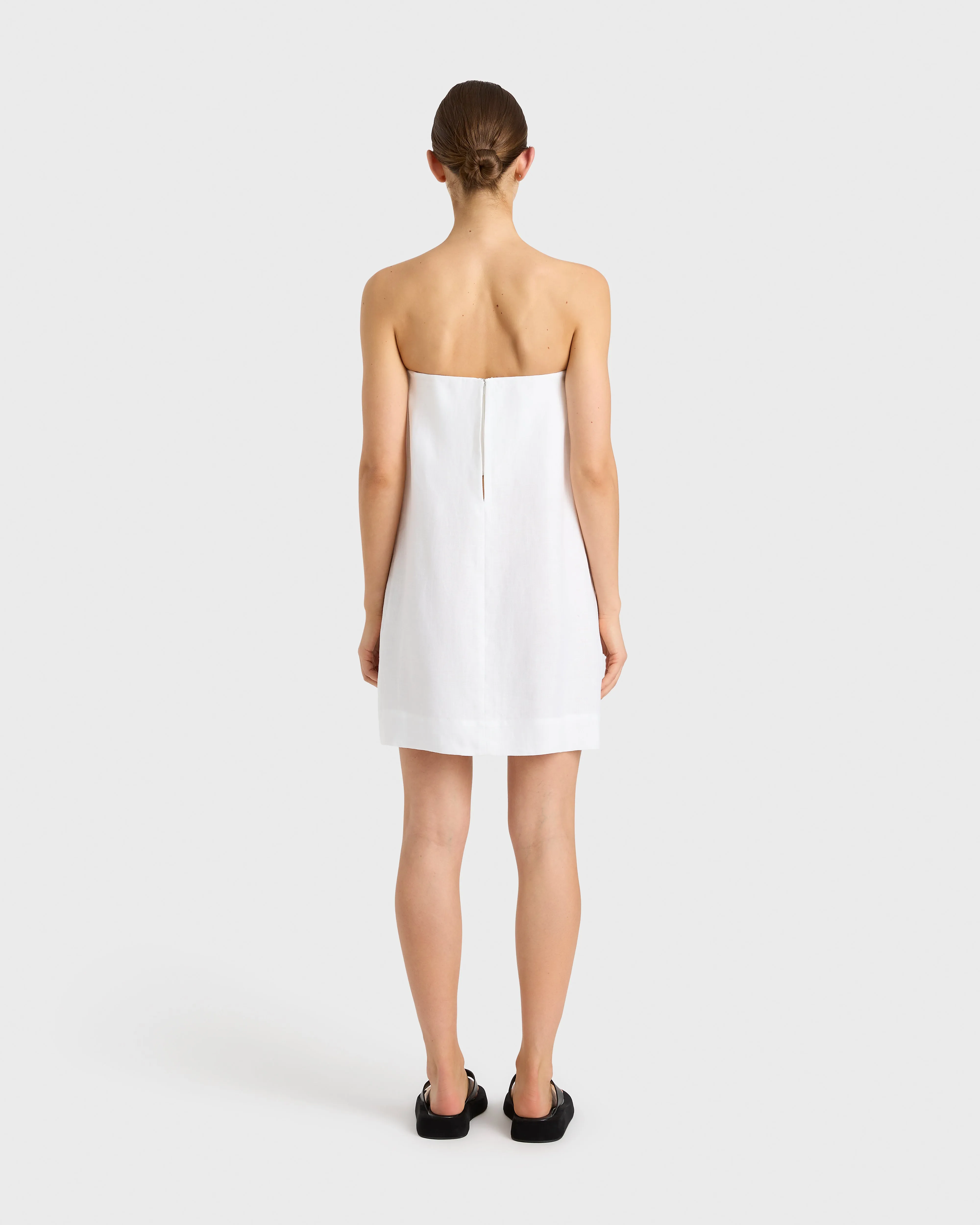 Delphi Strapless Mini Dress - White sold by Bondi Born product image thumbnail 2