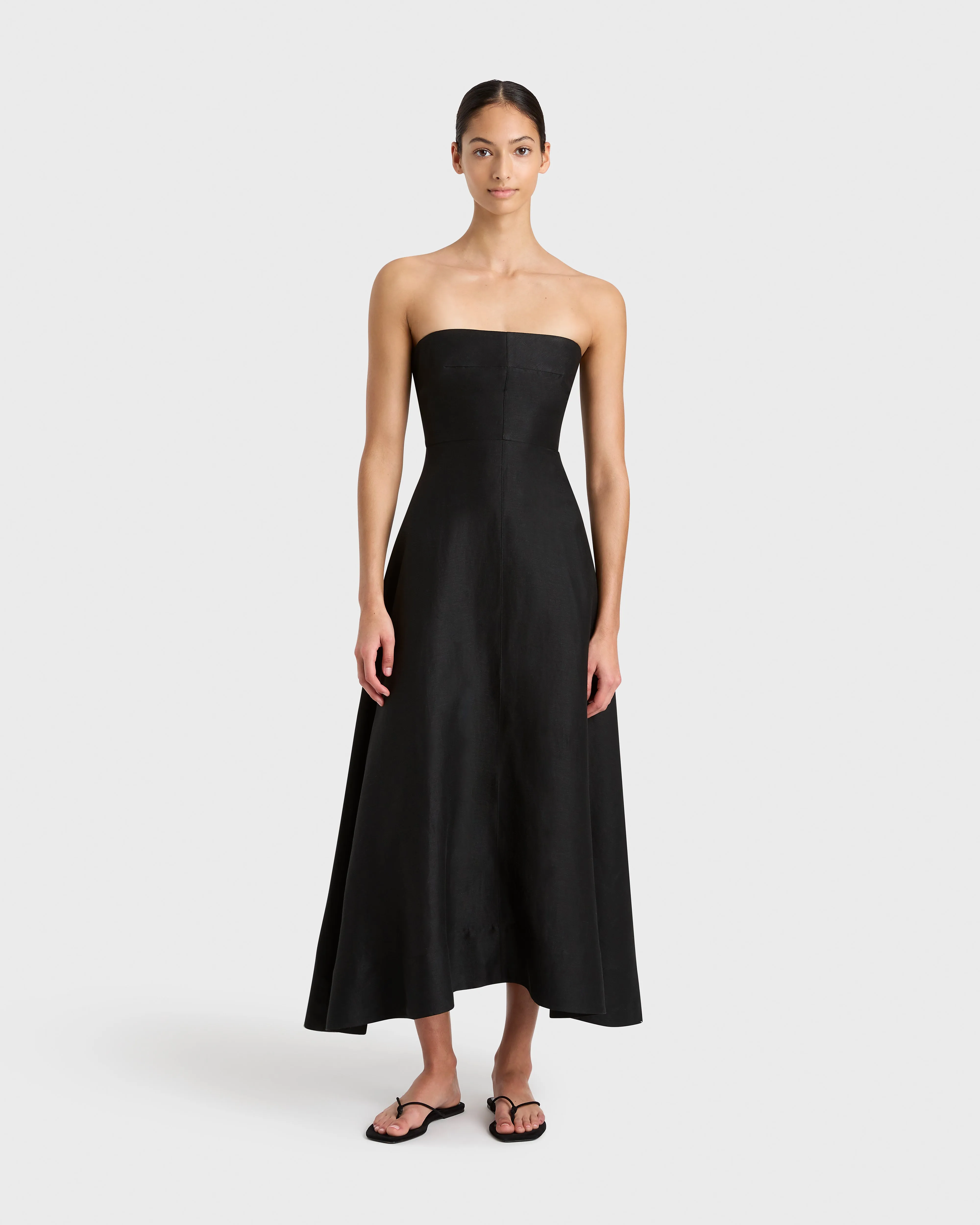 Bormio Strapless Maxi Dress - Black sold by Bondi Born