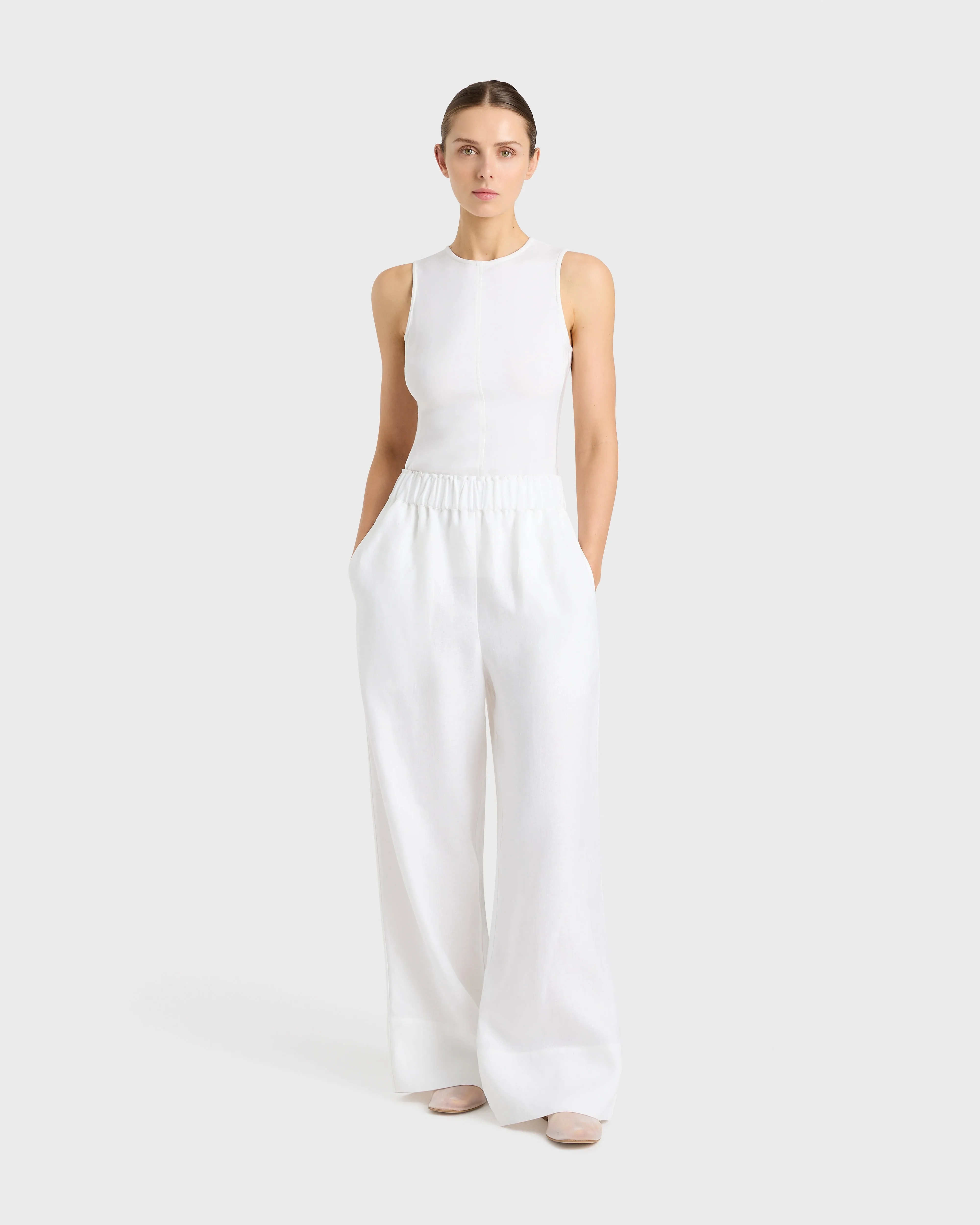 Delphi Universal Pant - White sold by Bondi Born