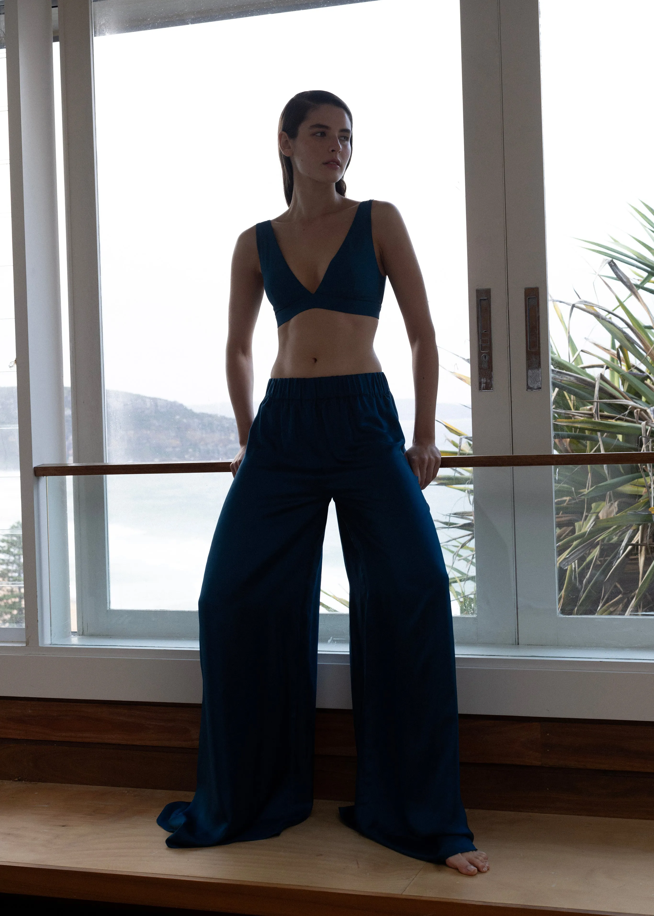 Marfa Silk Palazzo Pant - Tropico sold by Bondi Born product image thumbnail 2