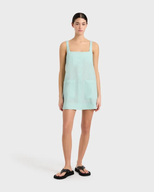 Leiden A-Line Mini Dress - Mint sold by Bondi Born