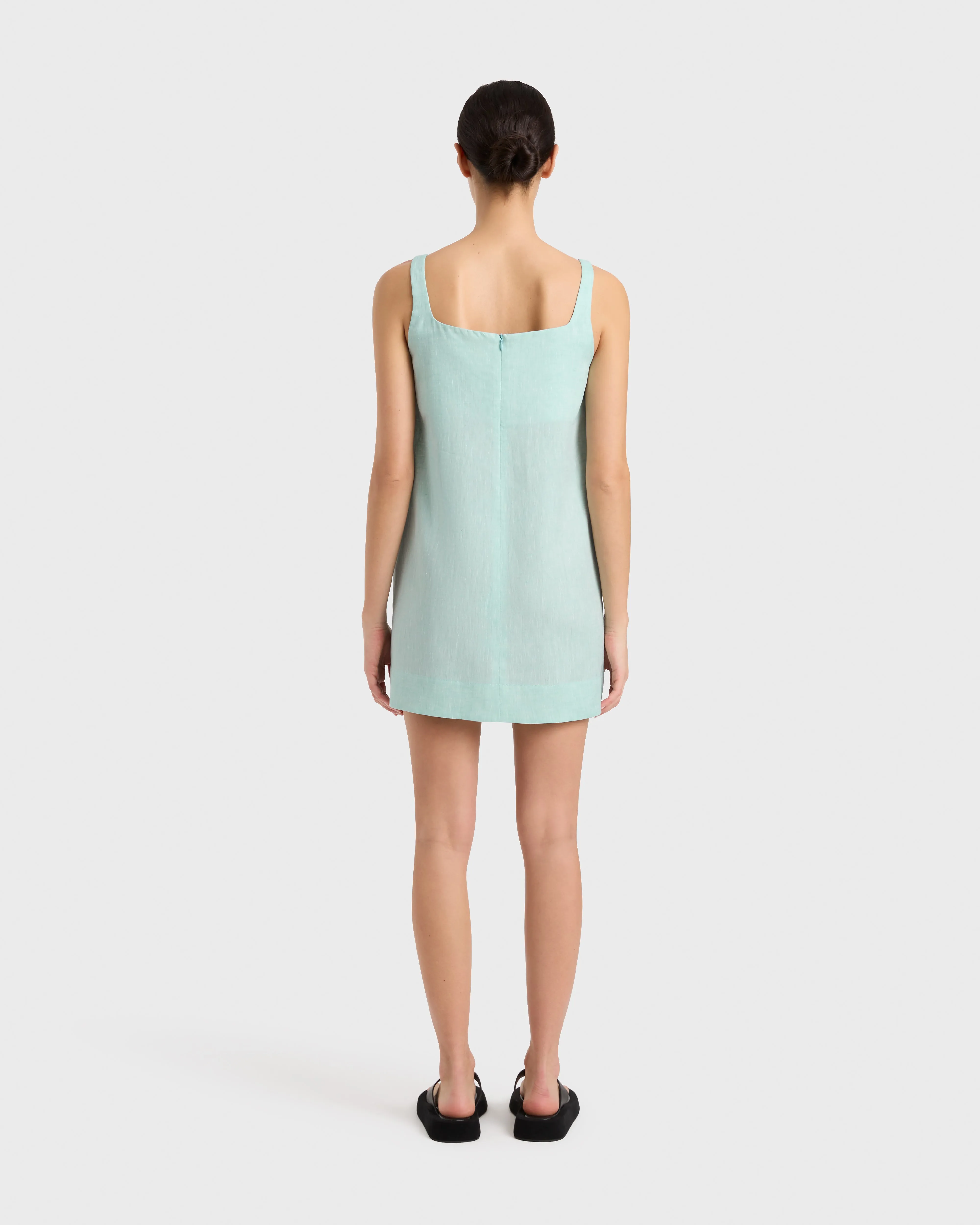 Leiden A-Line Mini Dress - Mint sold by Bondi Born product image thumbnail 2
