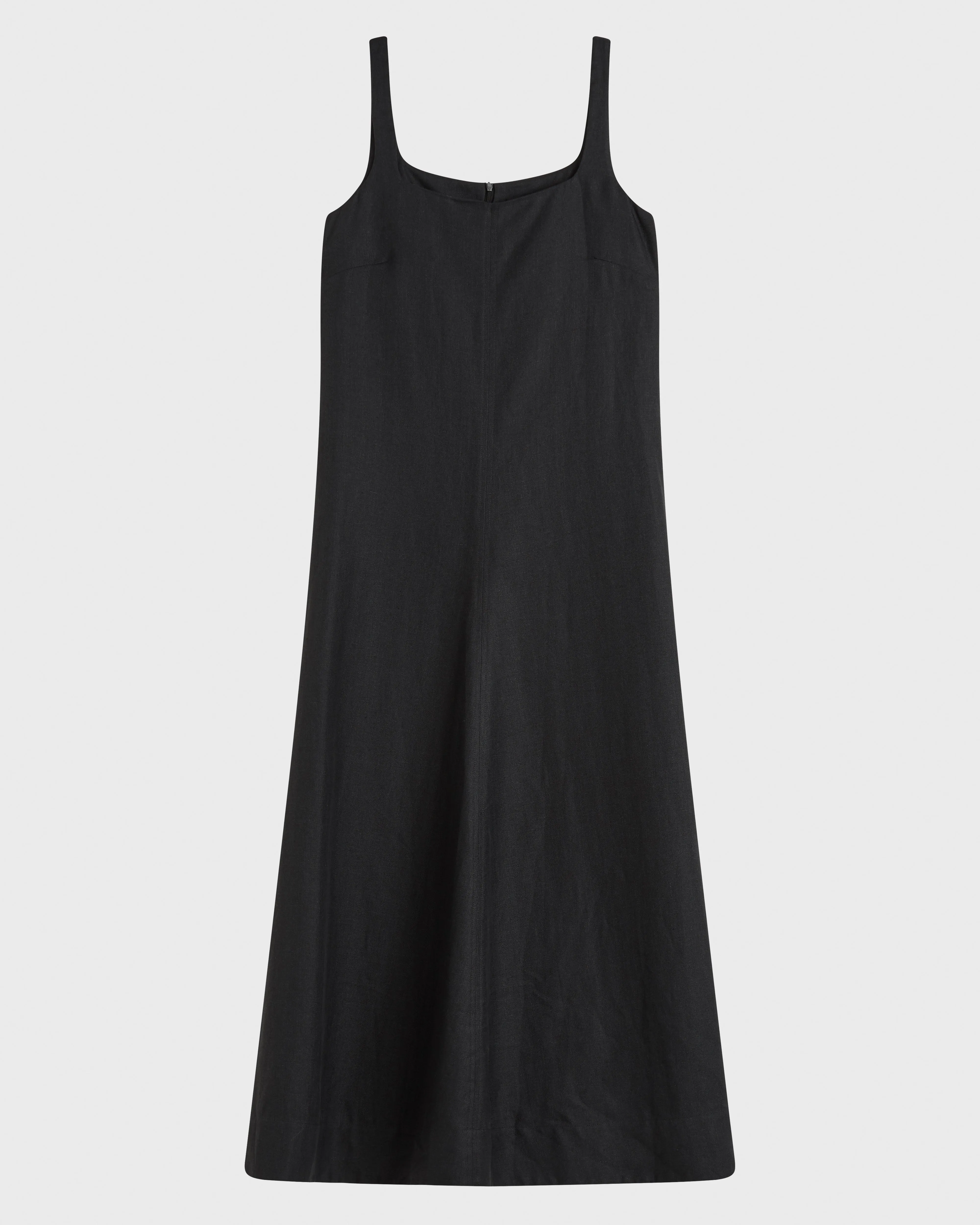Delphi Linen Flared Maxi Dress - Black sold by Bondi Born product image thumbnail 3