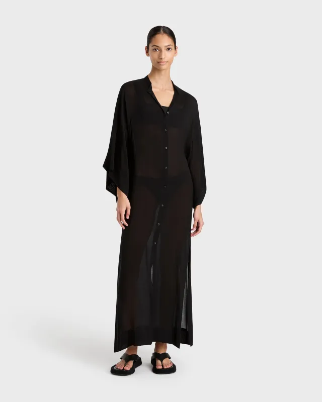 Cremona Kimono Sleeve Coverup - Black sold by Bondi Born
