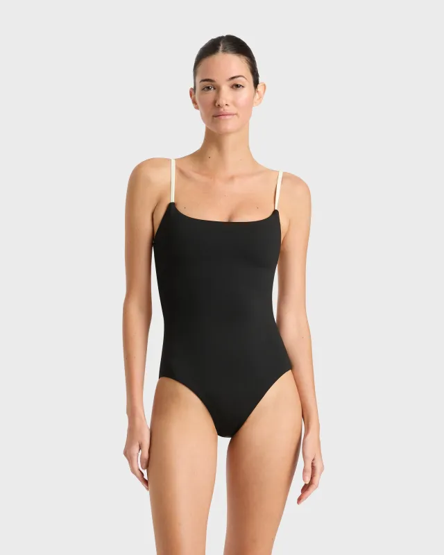 Bianca One Piece - Black & Porcelain (Embodee™) sold by Bondi Born