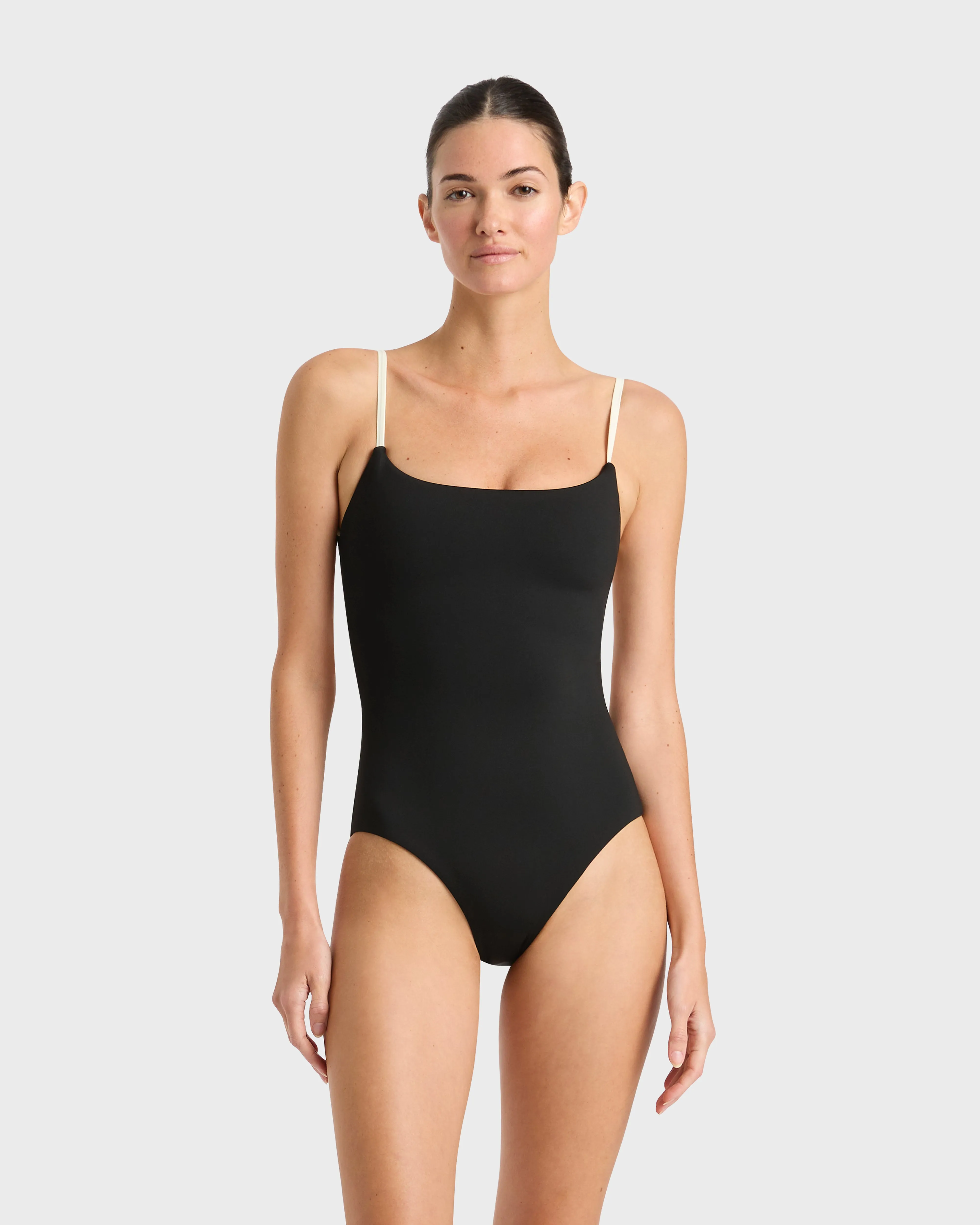 Bianca One Piece - Black & Porcelain (Embodee™) sold by Bondi Born