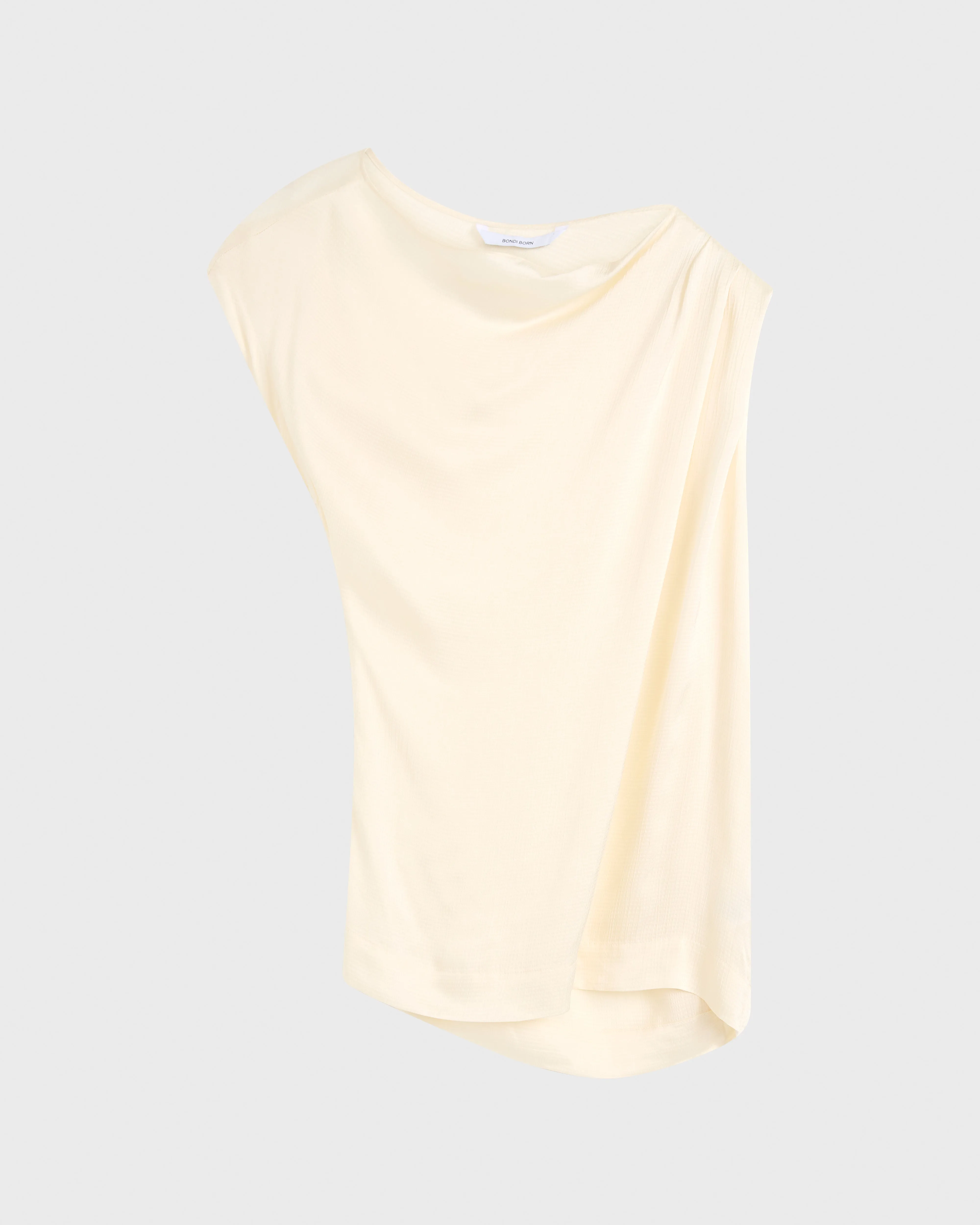 Ardea Draped Shoulder Top - Pearl sold by Bondi Born product image thumbnail 3