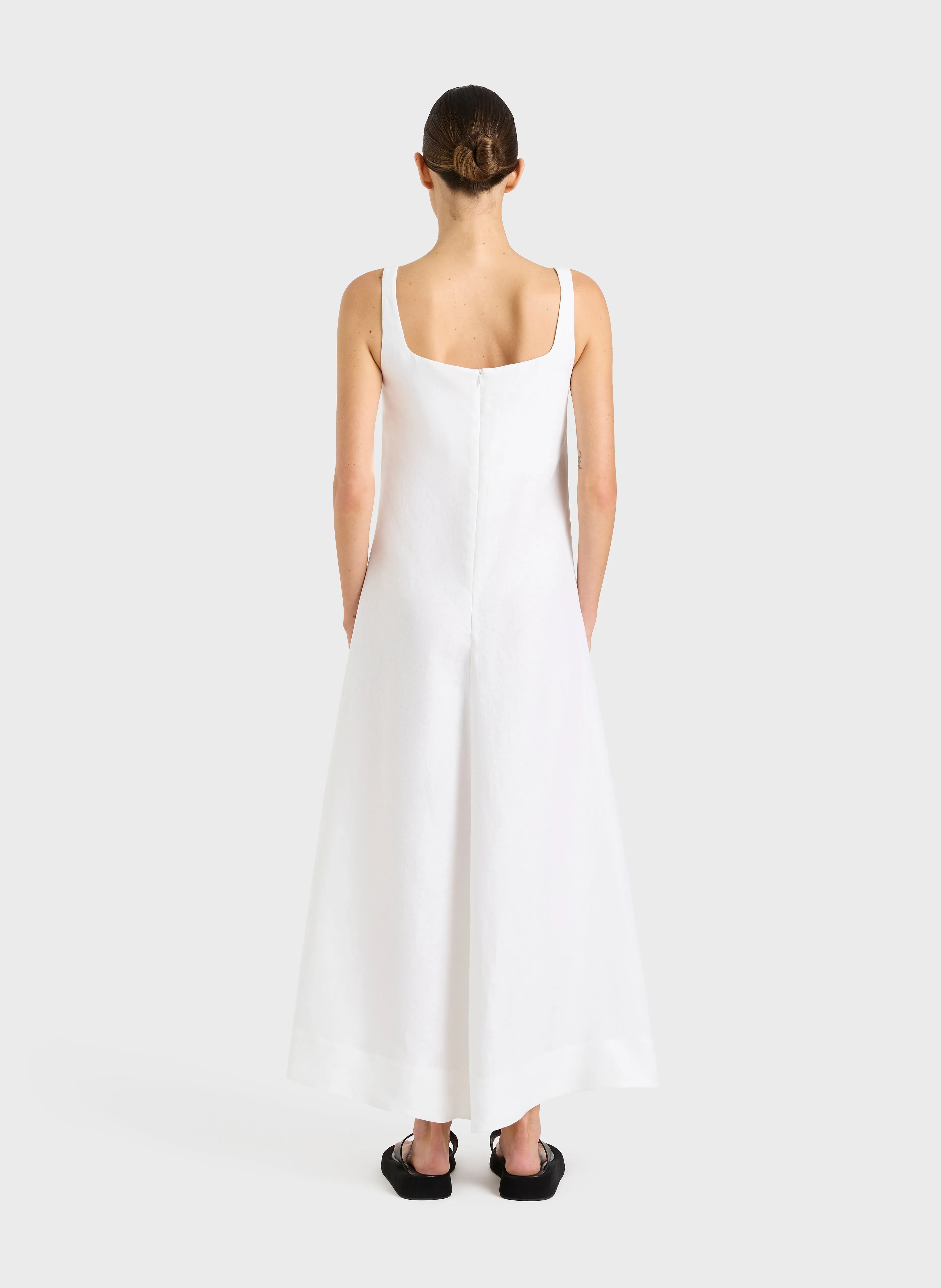 Delphi Flared Maxi Dress - White sold by Bondi Born product image thumbnail 3