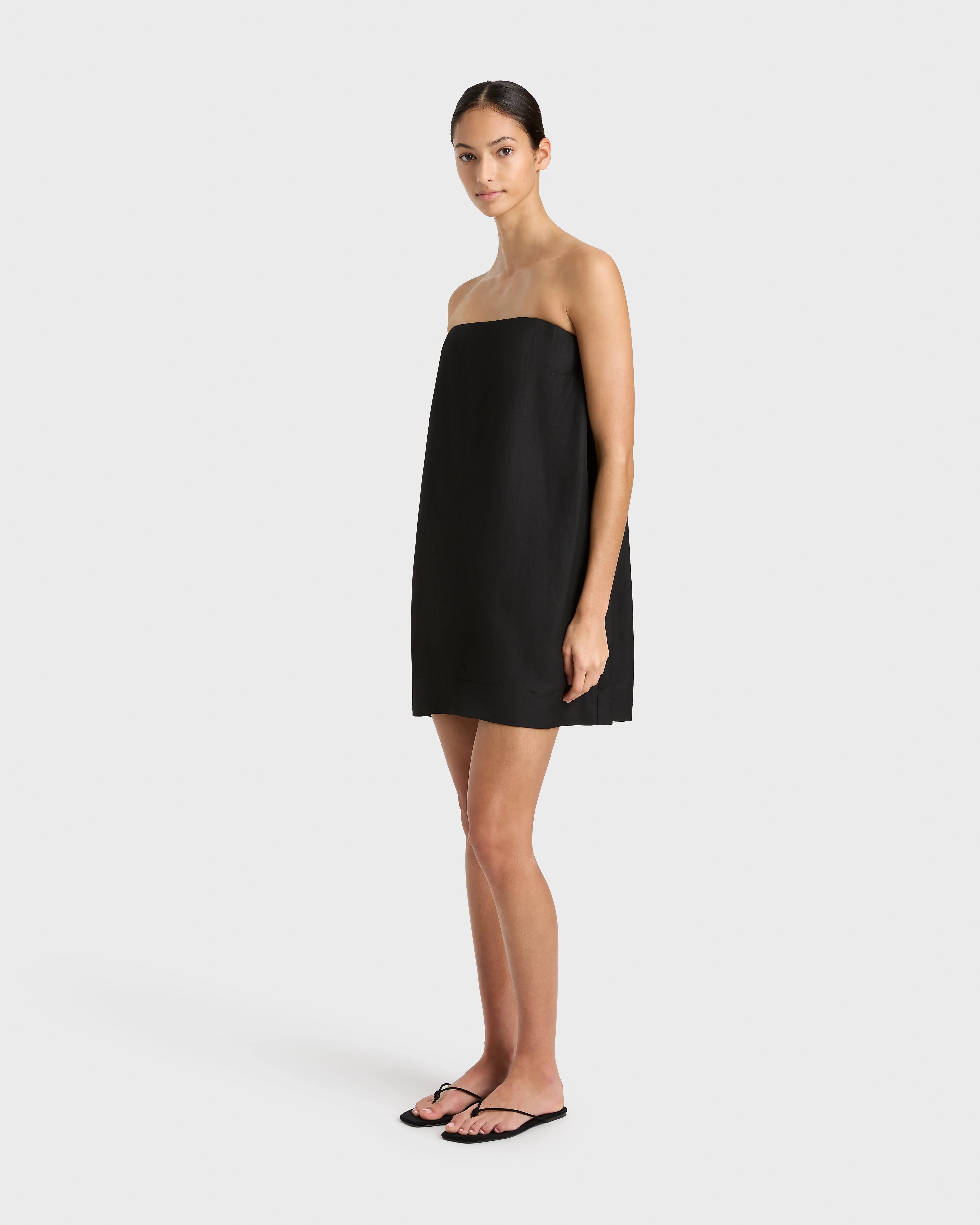 Bormio Strapless Mini Dress - Black sold by Bondi Born