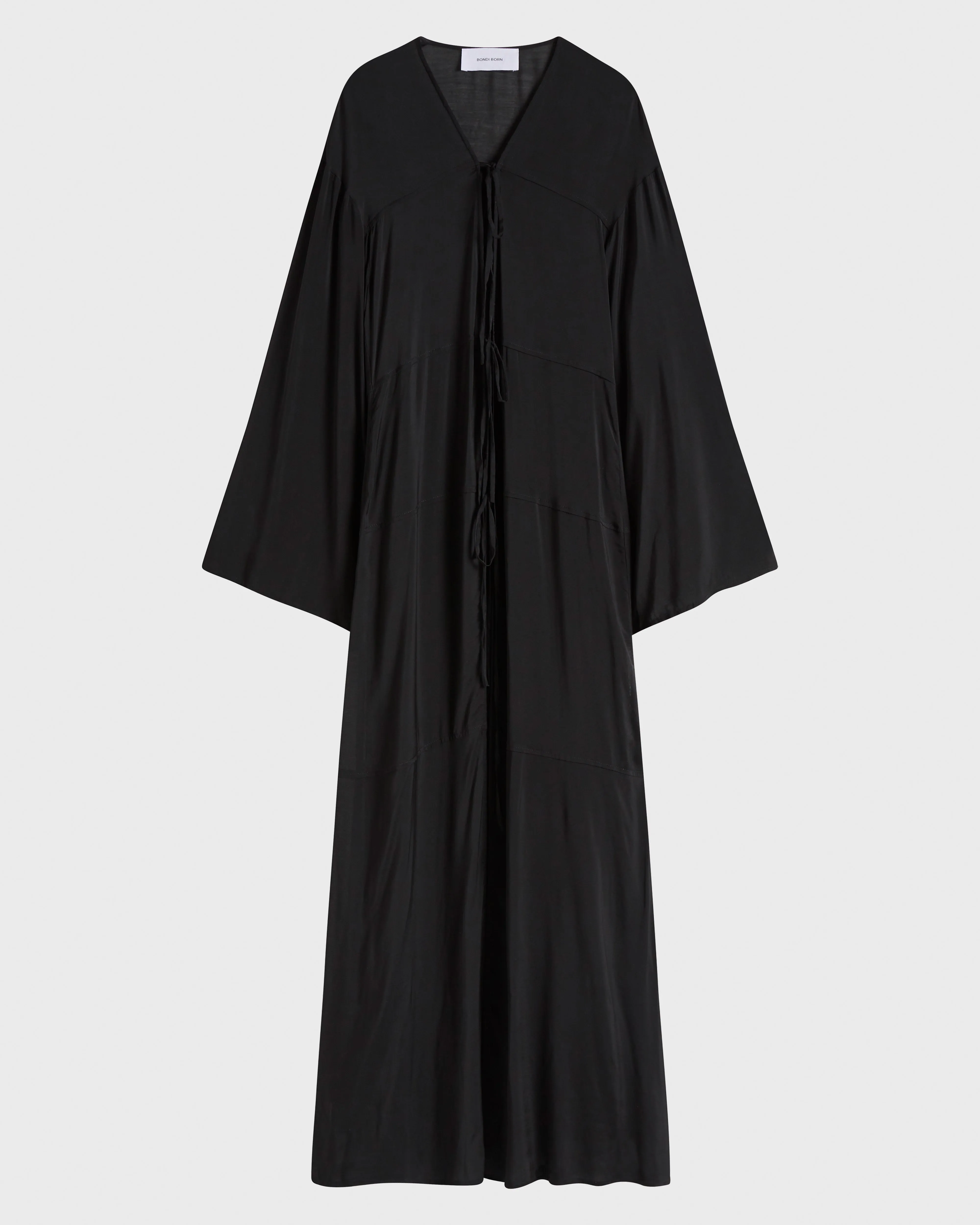 Cremona Tie-Front Maxi Coverup - Black sold by Bondi Born product image thumbnail 5